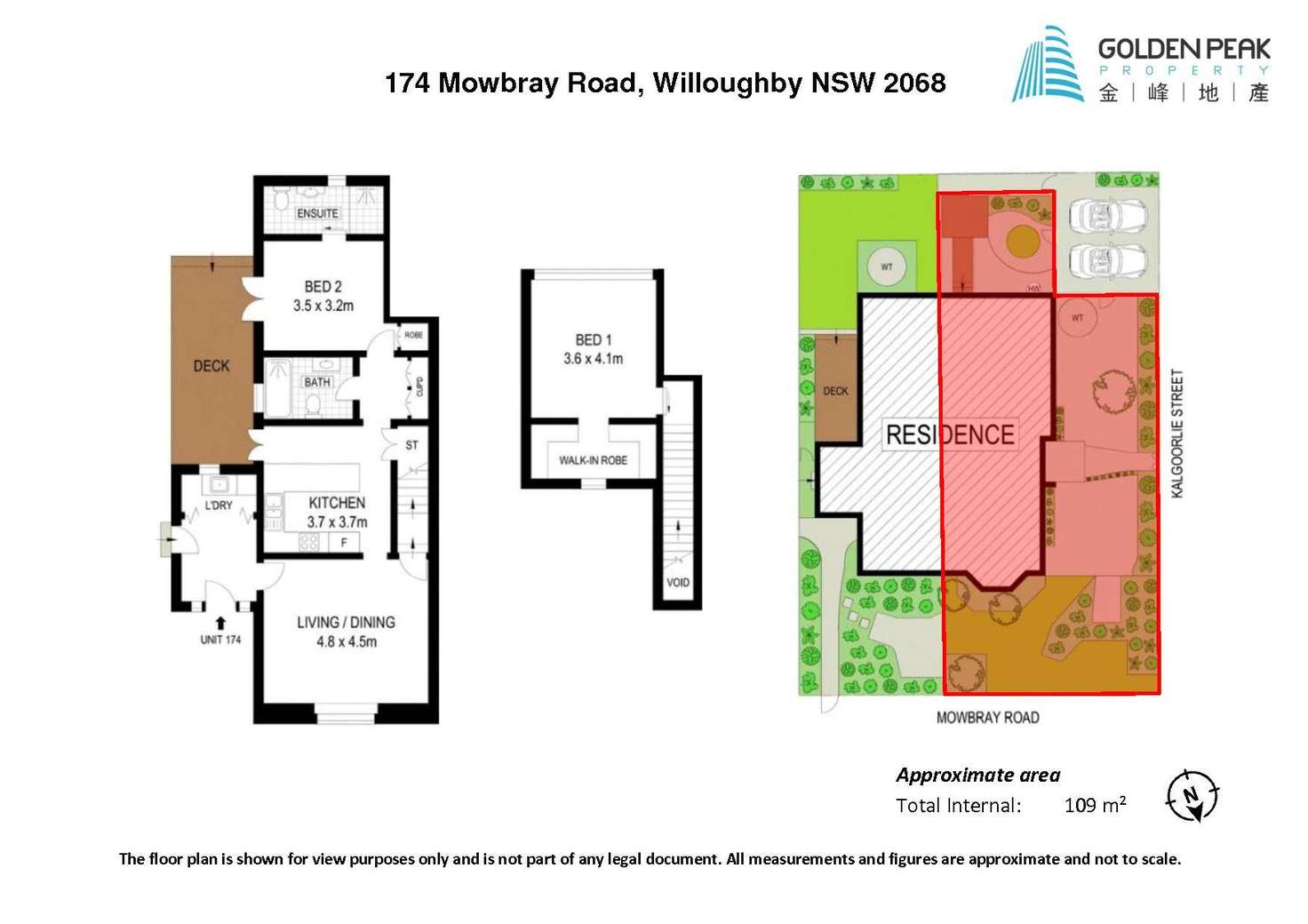 Floorplan of Homely semiDetached listing, 174 Mowbray Road, Willoughby NSW 2068