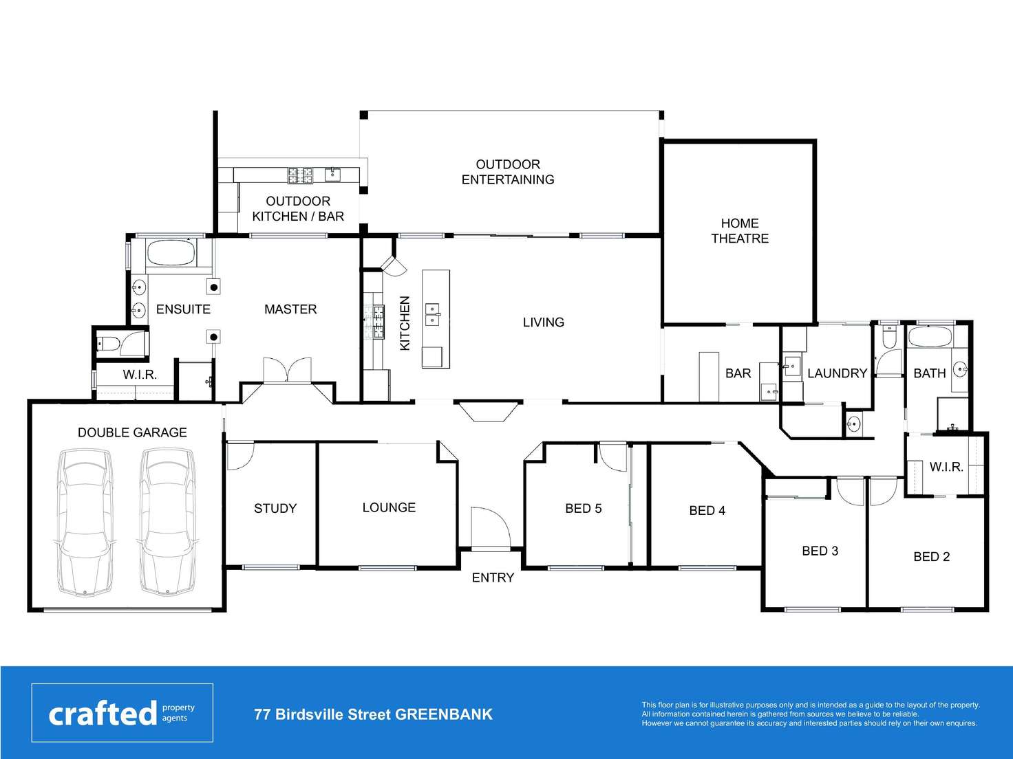 Floorplan of Homely house listing, 77 Birdsville Street, Greenbank QLD 4124