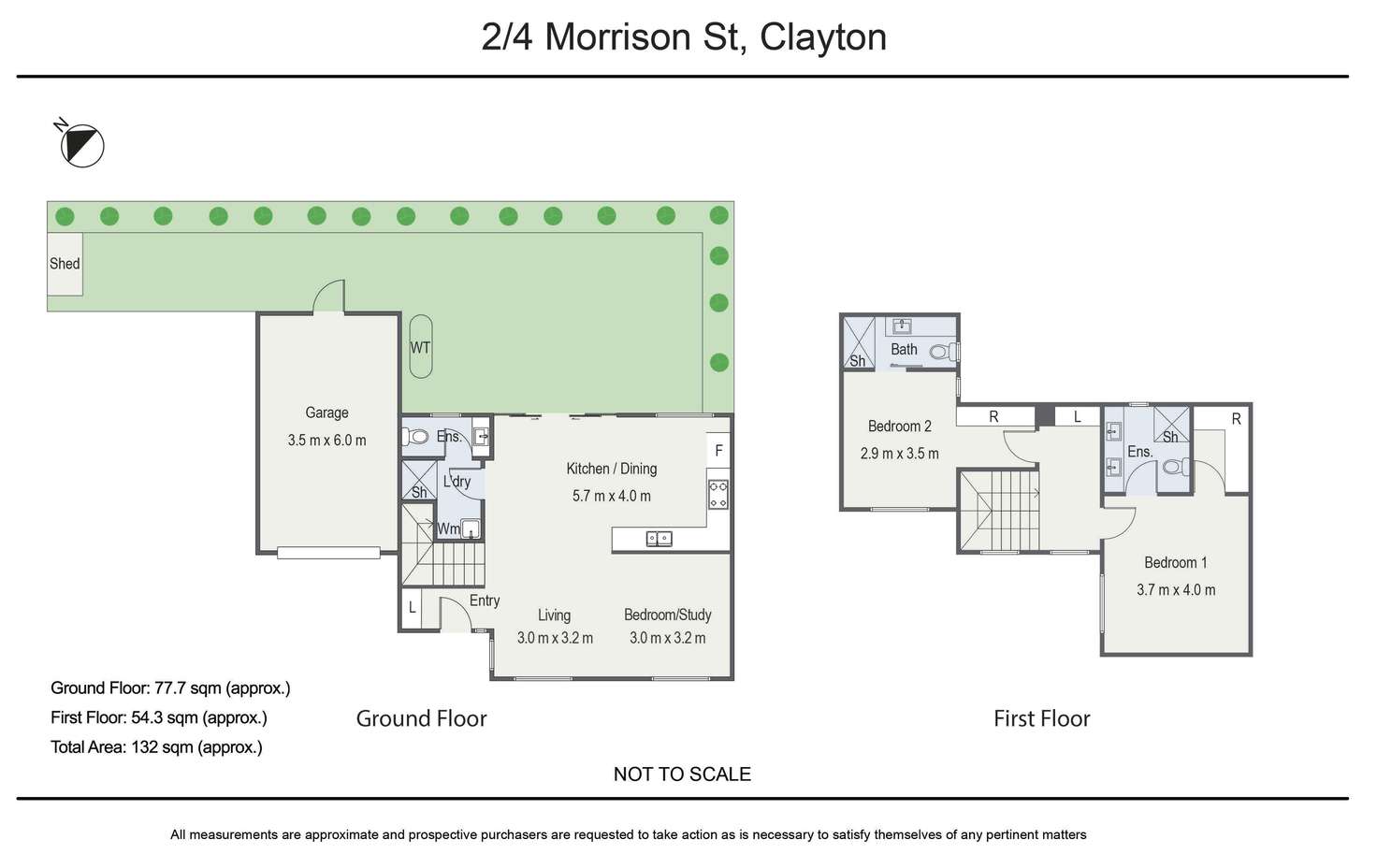 Floorplan of Homely townhouse listing, 2/4 Morrison Street, Clayton VIC 3168
