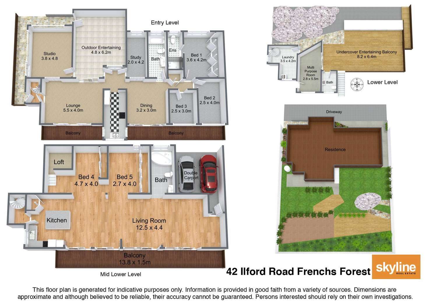 Floorplan of Homely house listing, 42 Ilford Road, Frenchs Forest NSW 2086