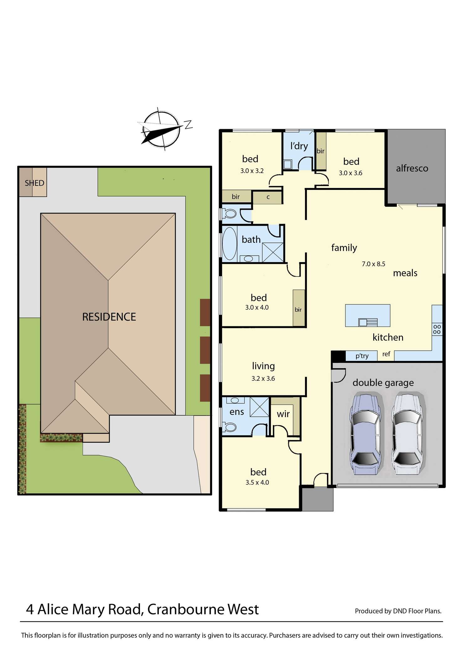 Floorplan of Homely house listing, 4 Alice Mary Road, Cranbourne West VIC 3977