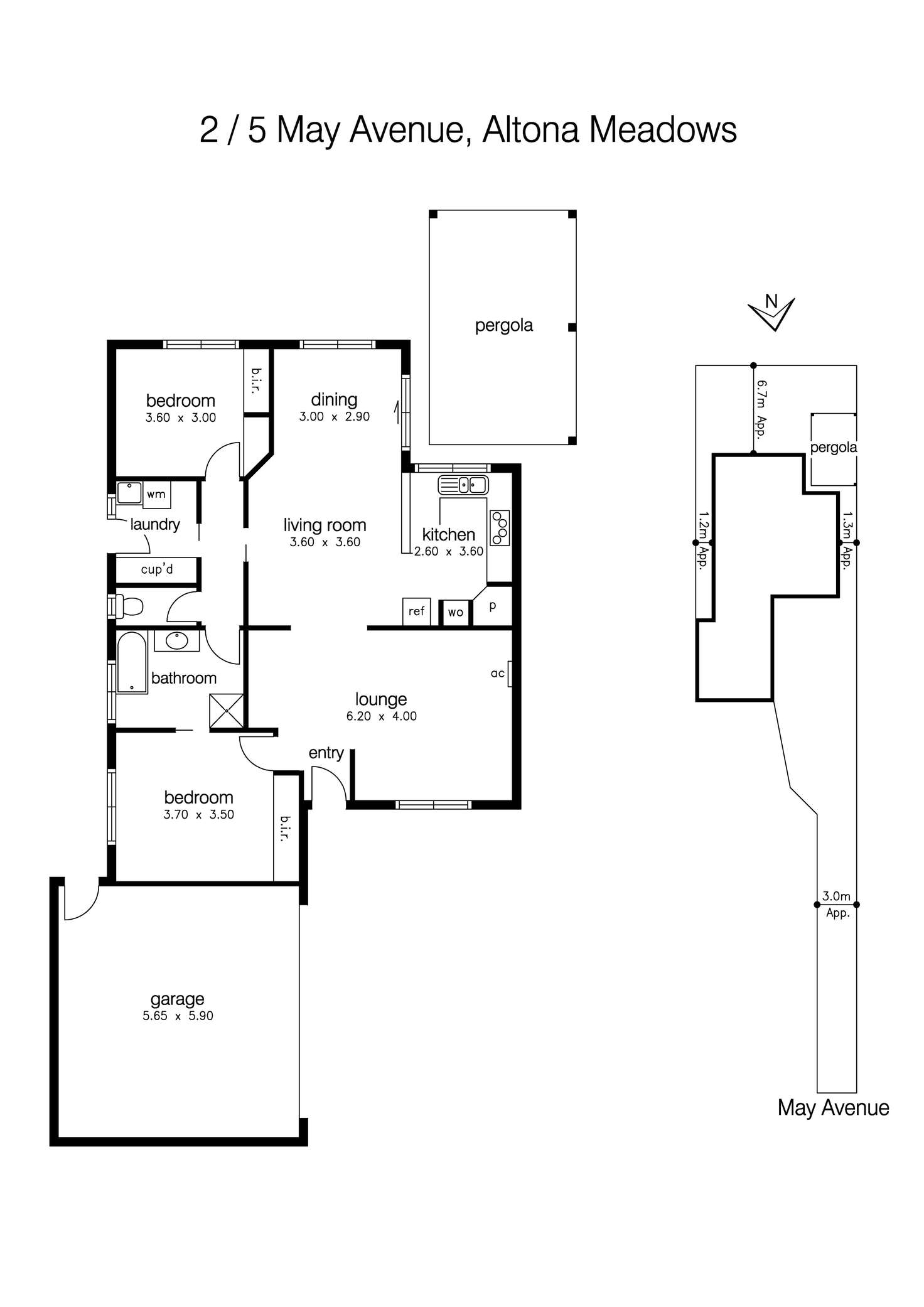 Floorplan of Homely villa listing, 2/5 May Avenue, Altona Meadows VIC 3028