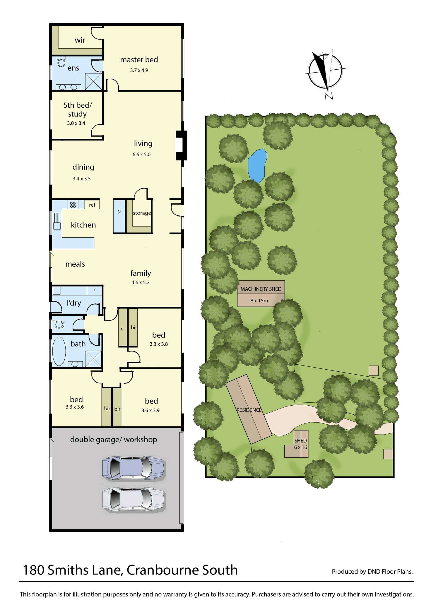 Floorplan of Homely acreageSemiRural listing, 180 Smiths Lane, Cranbourne South VIC 3977