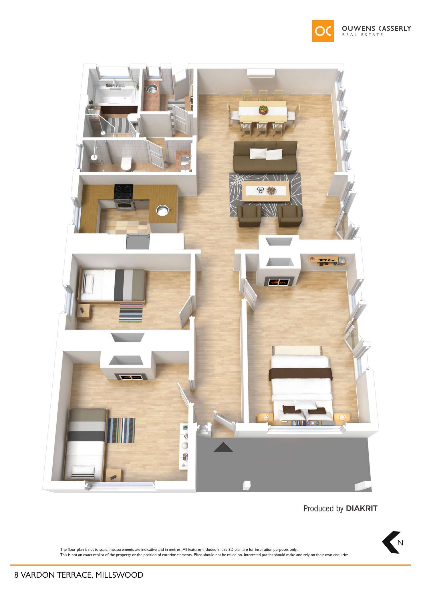 Floorplan of Homely house listing, 8 Vardon Terrace, Millswood SA 5034