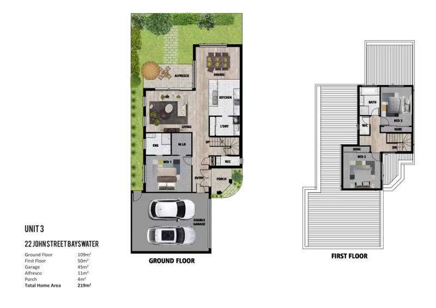 Floorplan of Homely unit listing, 1/22 John Street, Bayswater VIC 3153