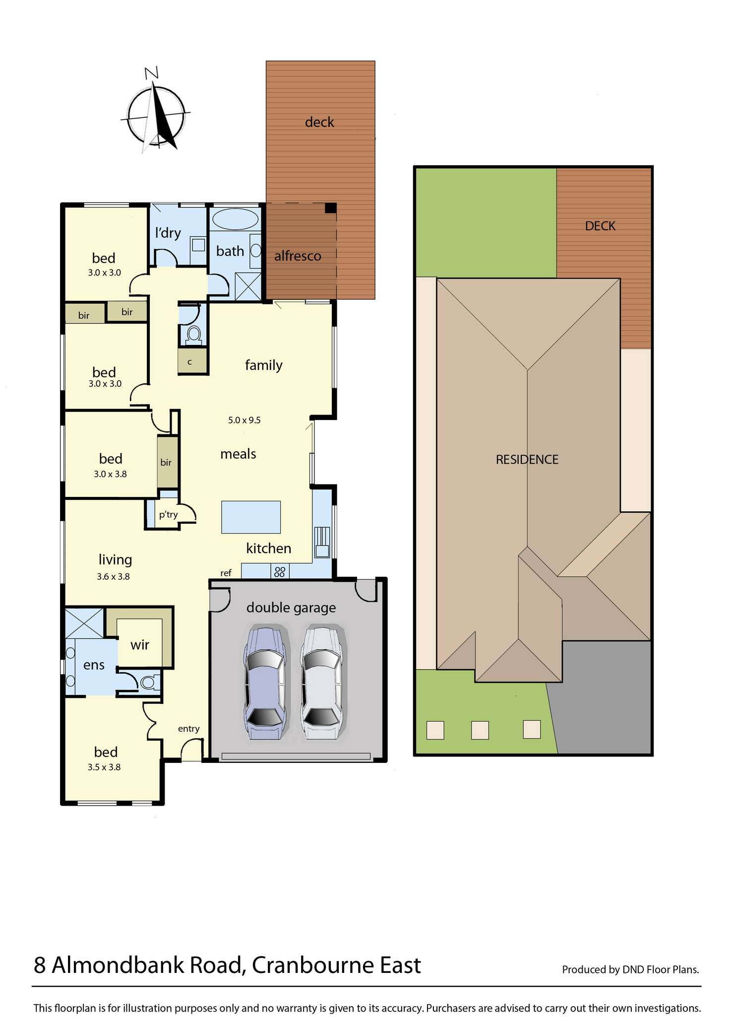 Floorplan of Homely house listing, 8 Almondbank Road, Cranbourne East VIC 3977