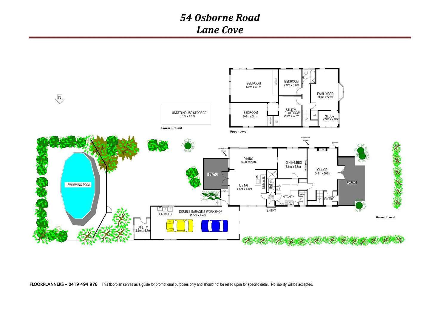 Floorplan of Homely house listing, 54 Osborne Road, Lane Cove NSW 2066
