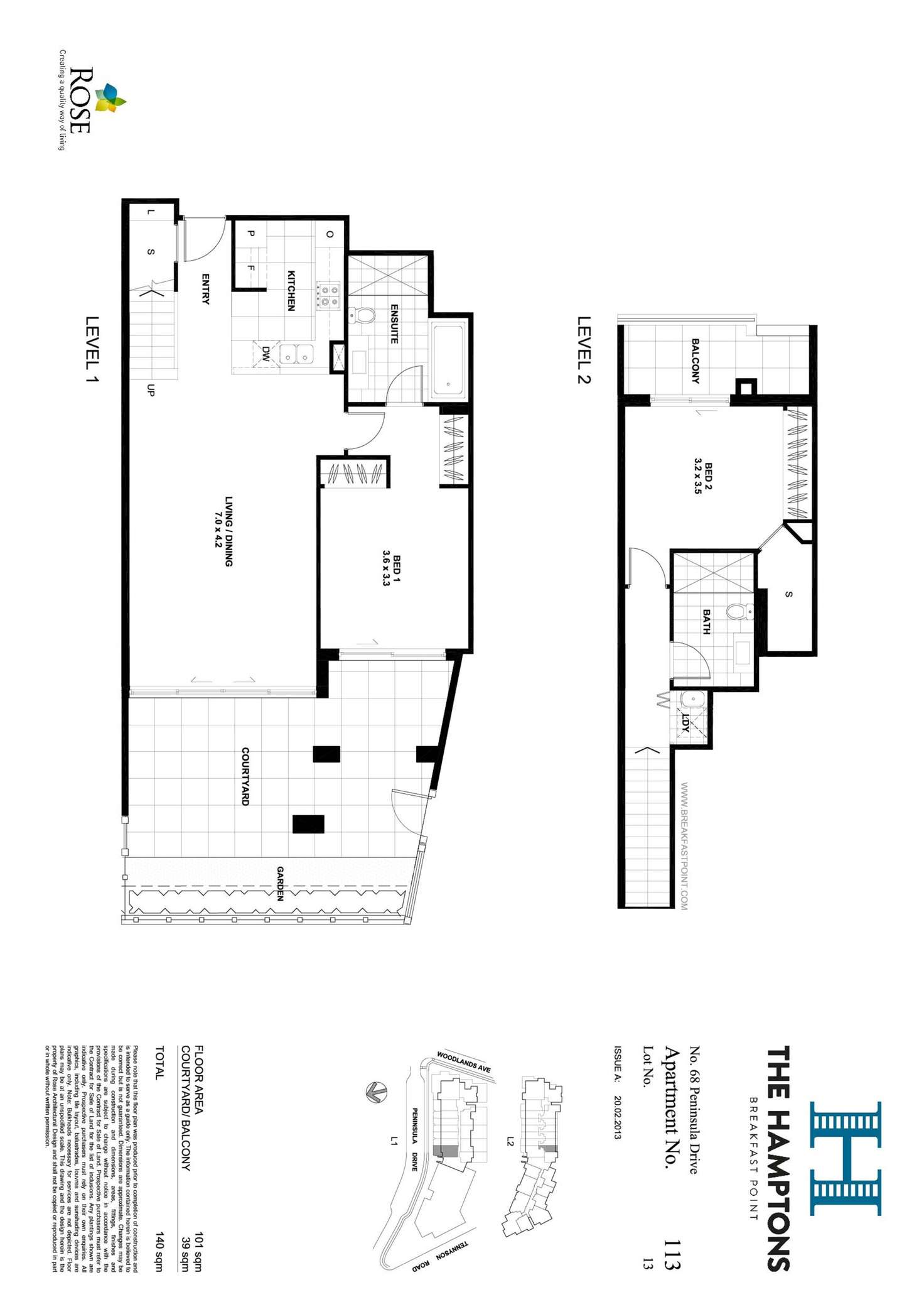 Floorplan of Homely apartment listing, 113/68 Peninsula Drive, Breakfast Point NSW 2137