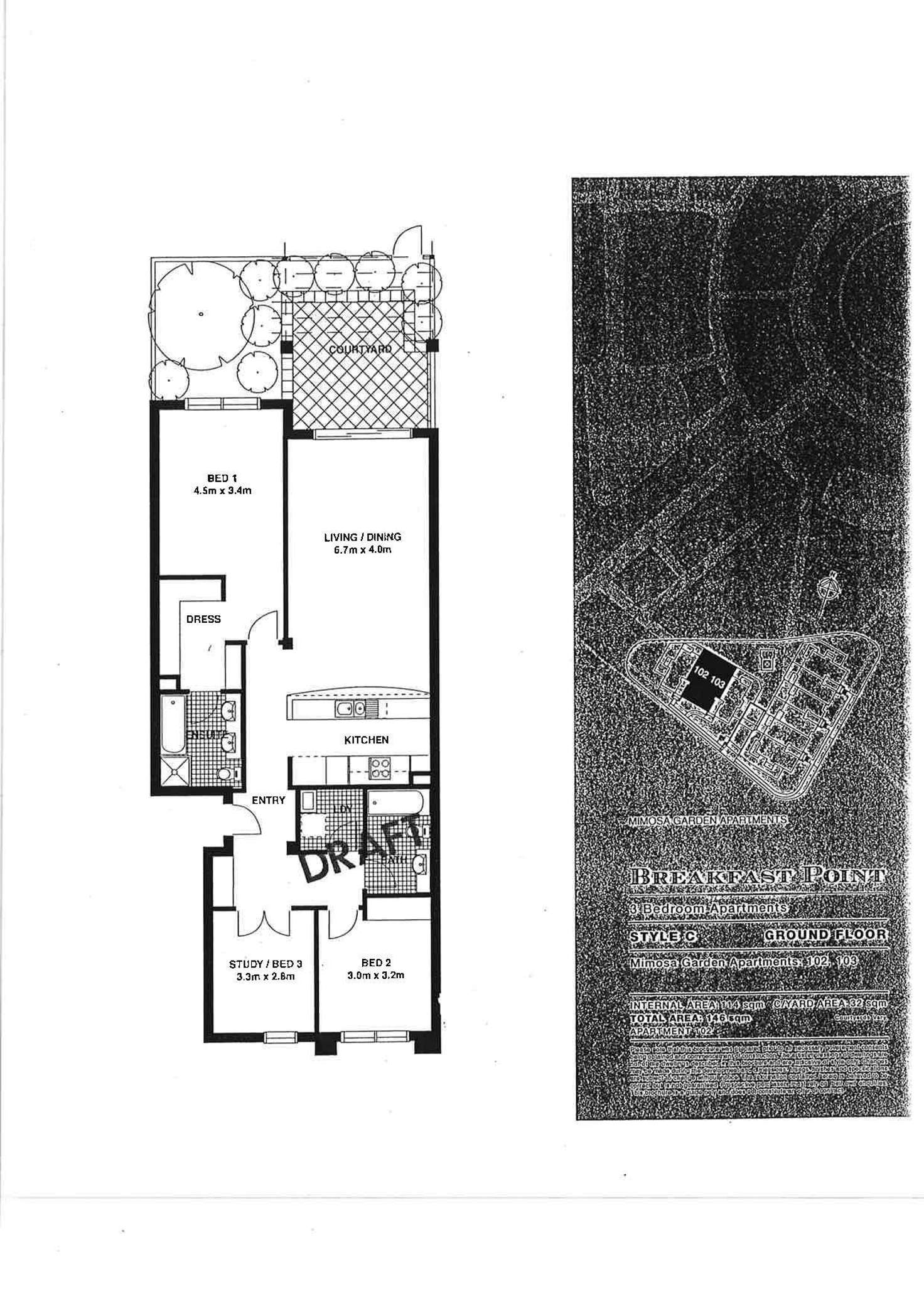 Floorplan of Homely apartment listing, 102/2-10 Mimosa Circuit, Breakfast Point NSW 2137