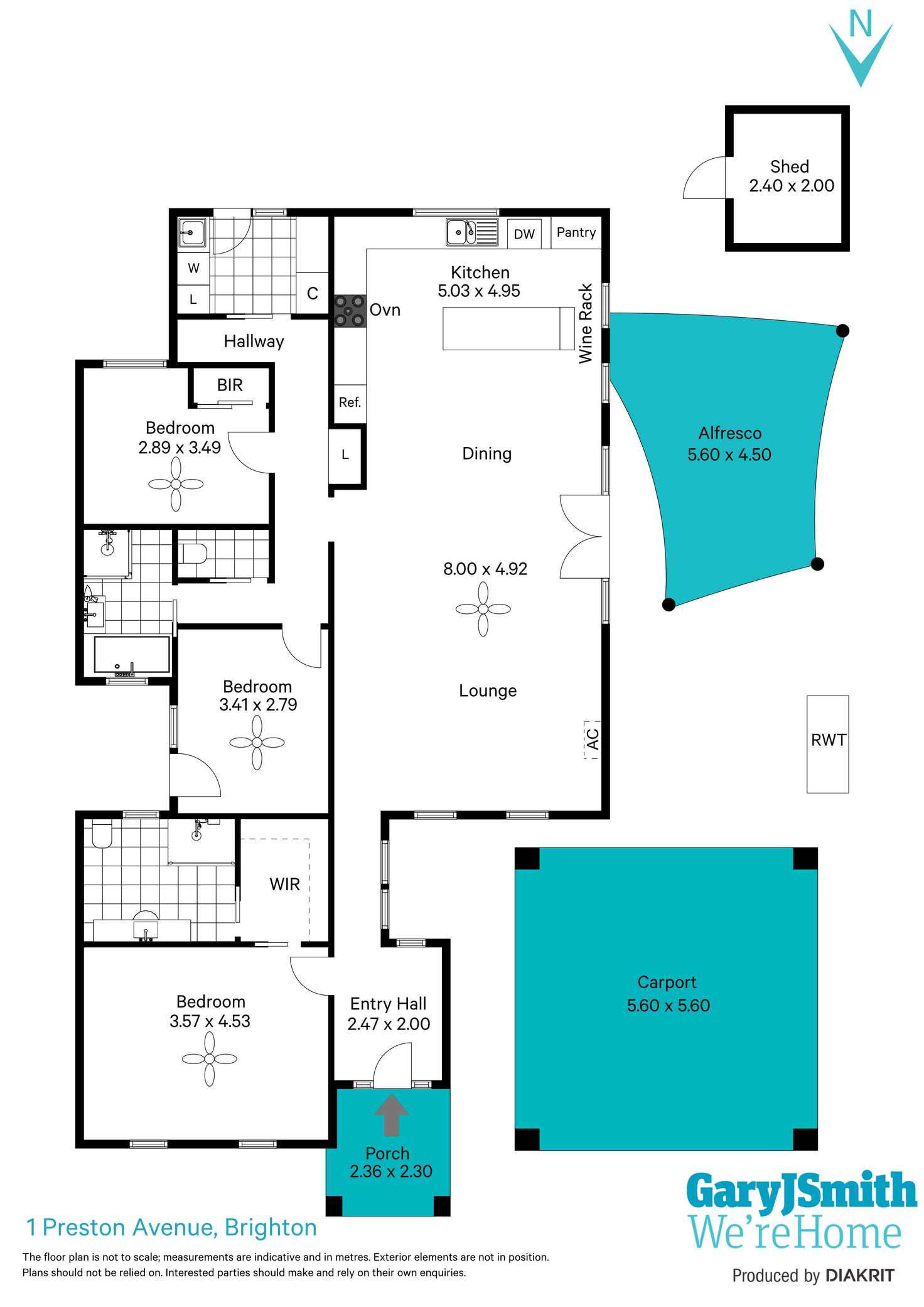 Floorplan of Homely house listing, 1 Preston Avenue, Brighton SA 5048