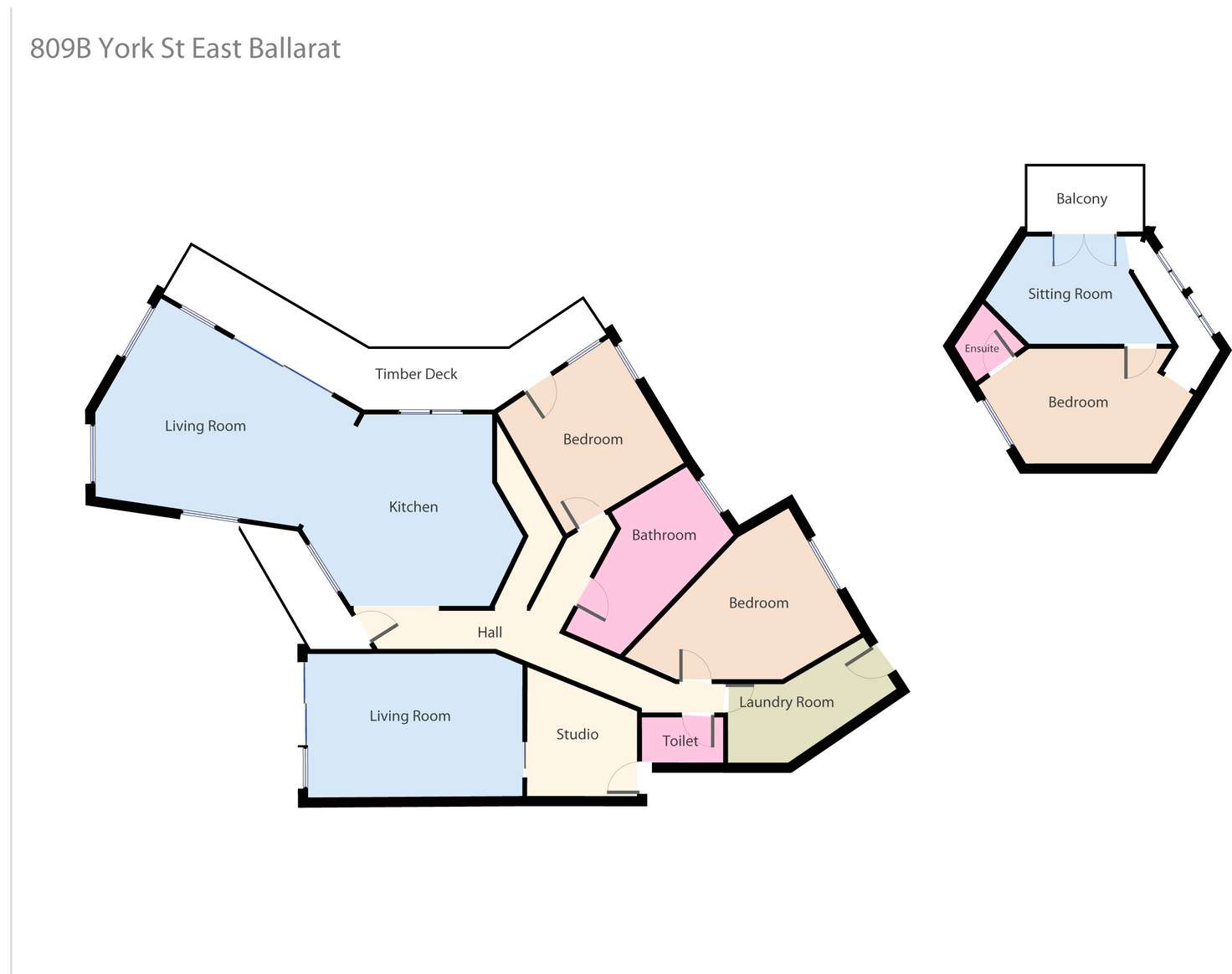 Floorplan of Homely house listing, 809B York Street, Ballarat East VIC 3350