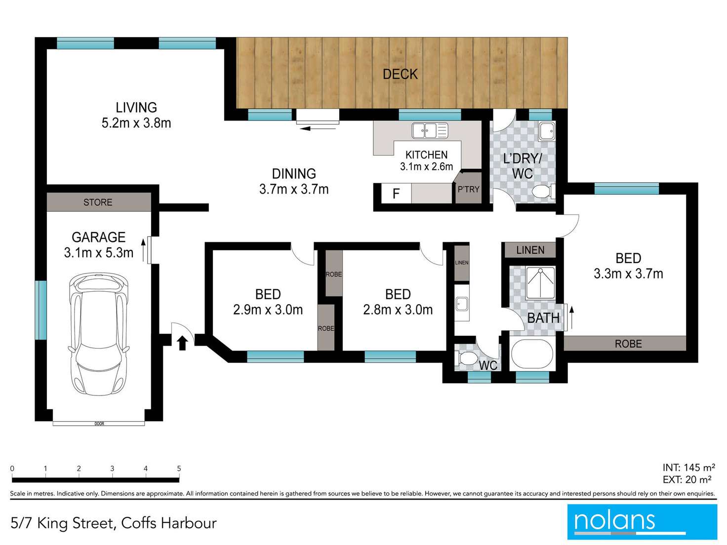 Floorplan of Homely villa listing, 5/7 King Street, Coffs Harbour NSW 2450