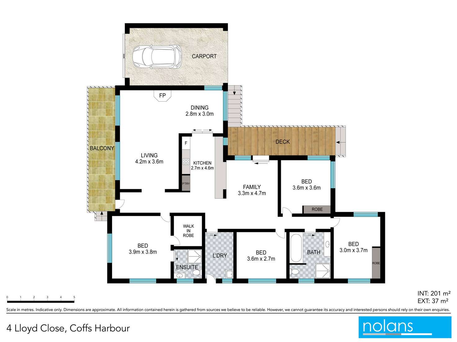 Floorplan of Homely house listing, 4 Lloyd Close, Coffs Harbour NSW 2450