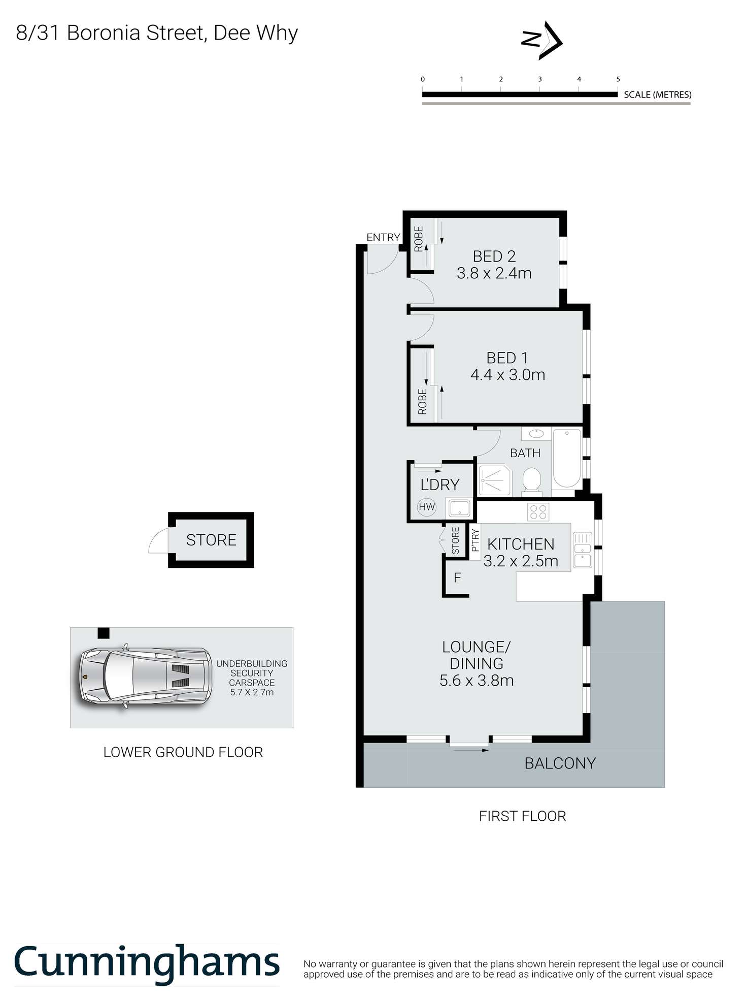 Floorplan of Homely apartment listing, 8/31 Boronia Street, Dee Why NSW 2099