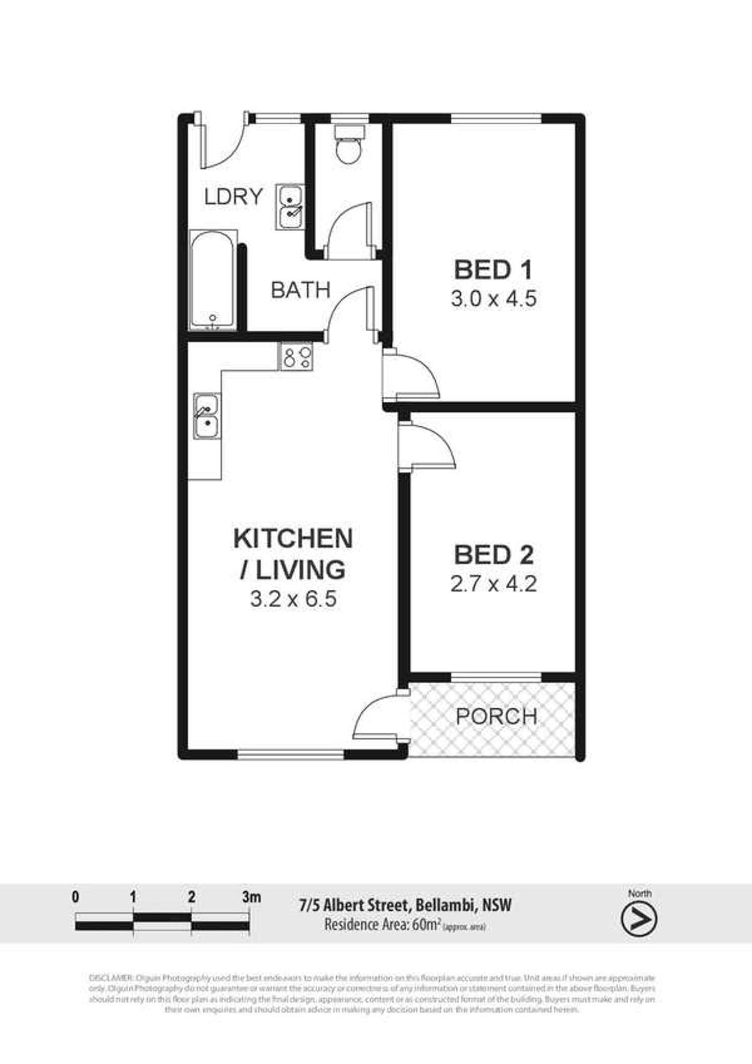 Floorplan of Homely unit listing, 7/5 Albert Street, Bellambi NSW 2518
