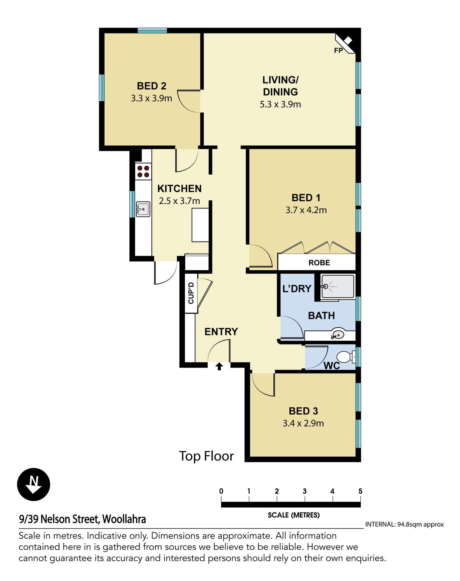 Floorplan of Homely apartment listing, 9/39 Nelson Street, Woollahra NSW 2025