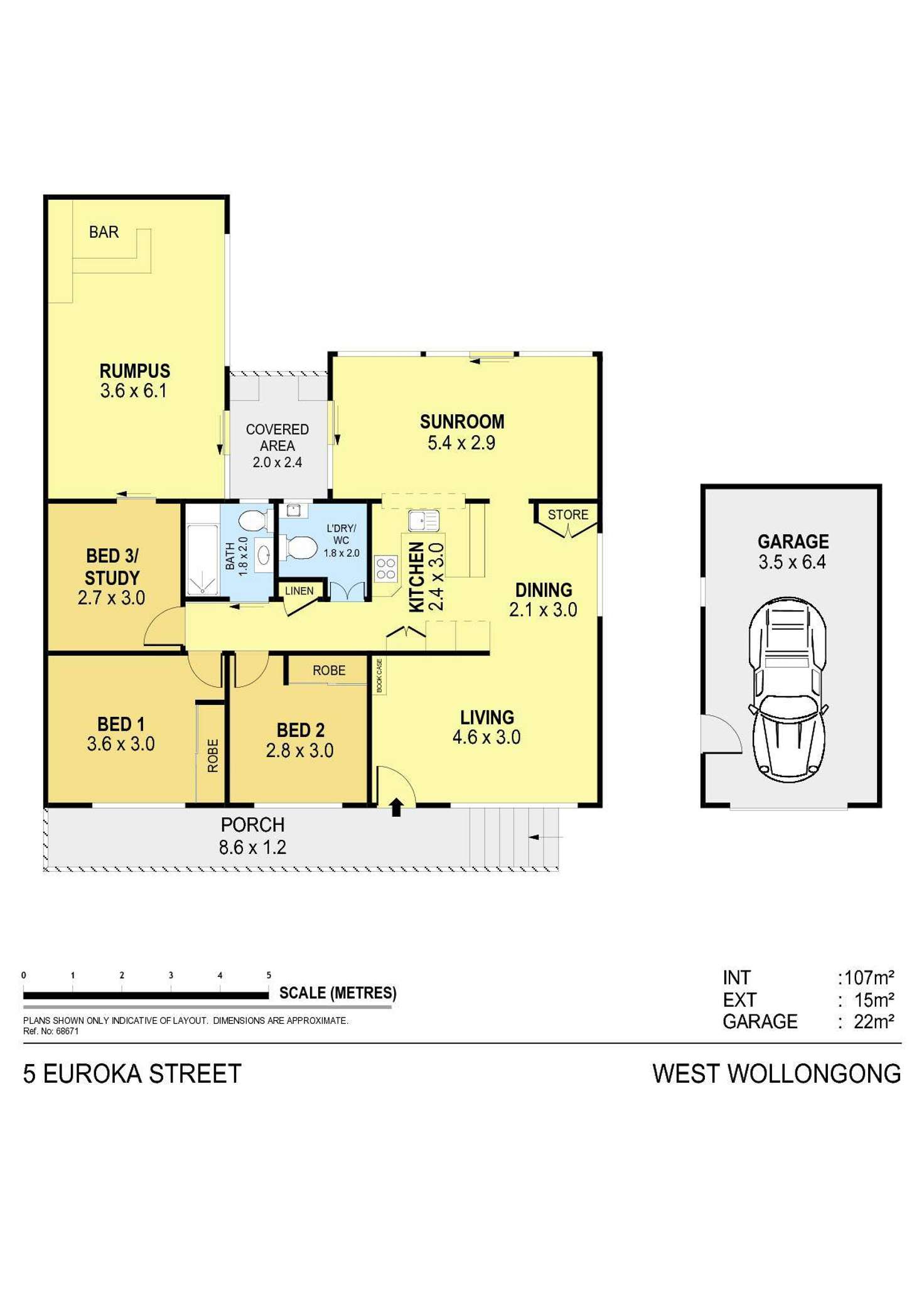 Floorplan of Homely house listing, 5 Euroka Street, West Wollongong NSW 2500