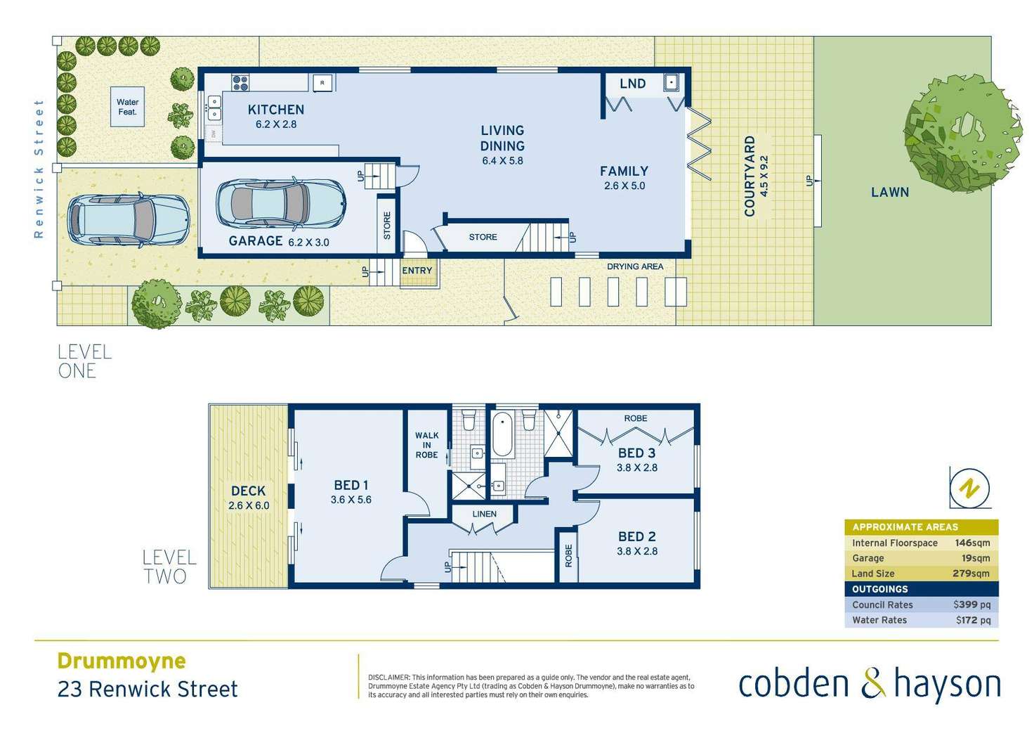 Floorplan of Homely house listing, 23 Renwick Street, Drummoyne NSW 2047