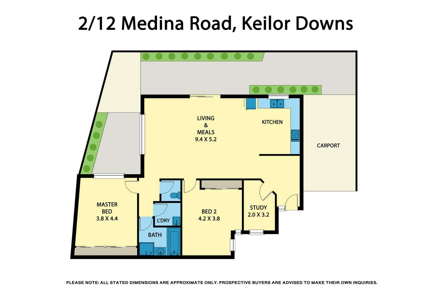 Floorplan of Homely unit listing, 2/12 Medina Road, Keilor Downs VIC 3038