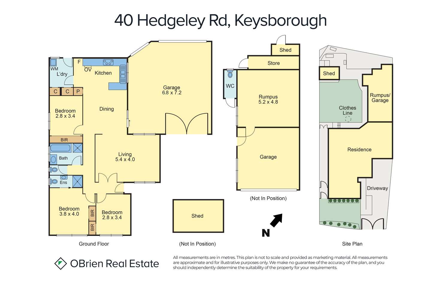 Floorplan of Homely house listing, 40 Hedgeley Road, Keysborough VIC 3173