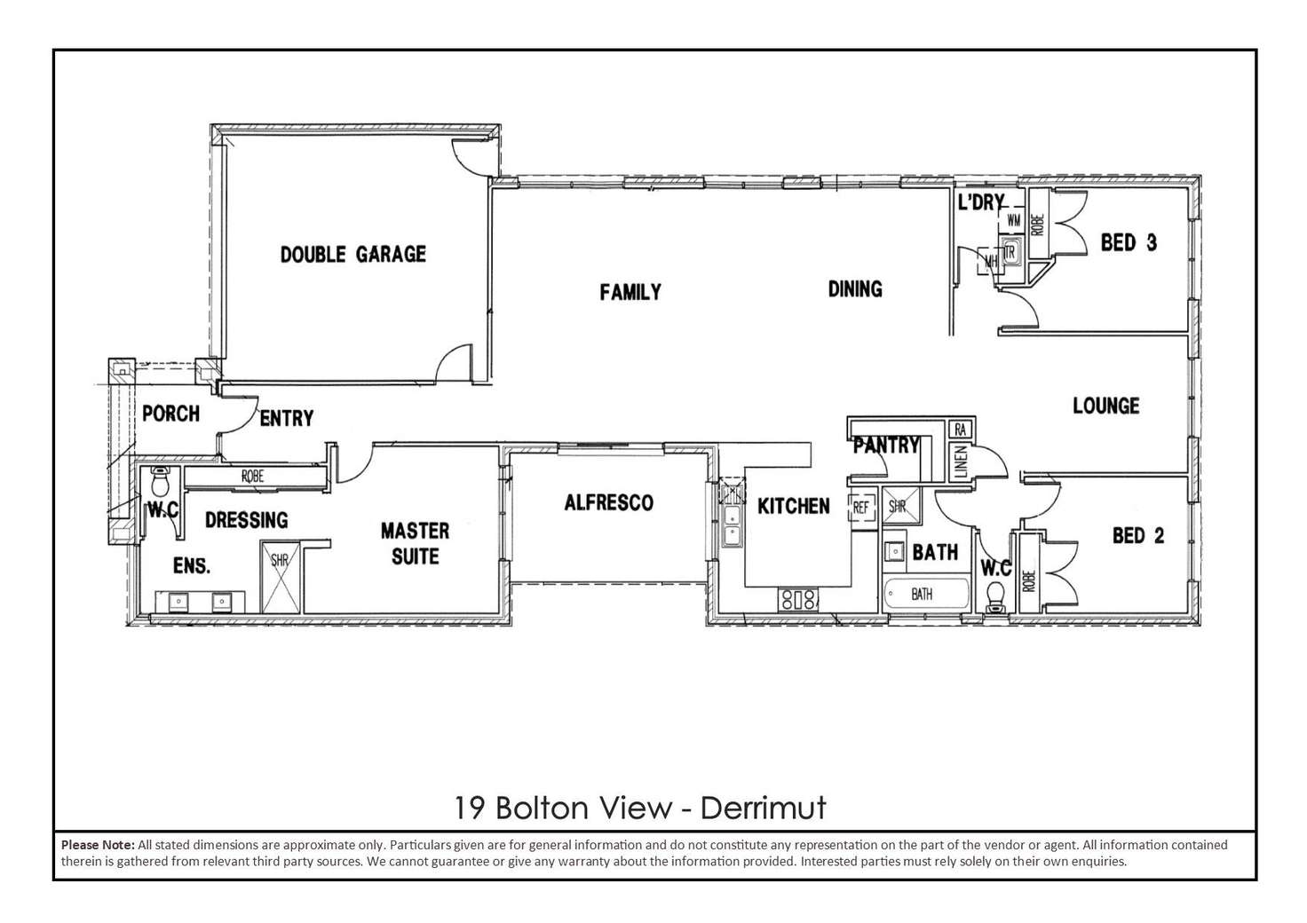 Floorplan of Homely house listing, 19 Bolton View, Derrimut VIC 3026