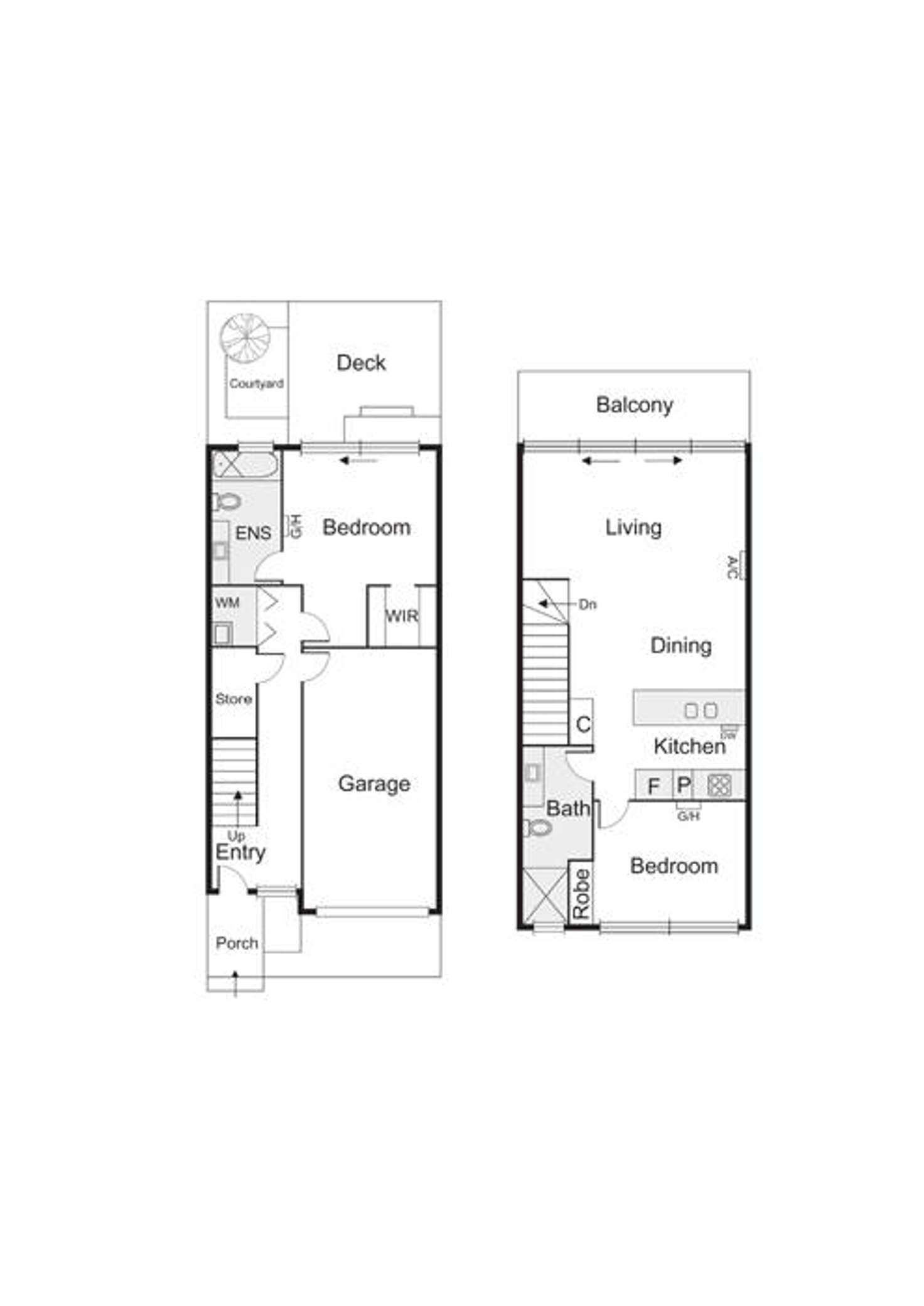 Floorplan of Homely townhouse listing, 4/42 Ruskin Street, Elwood VIC 3184