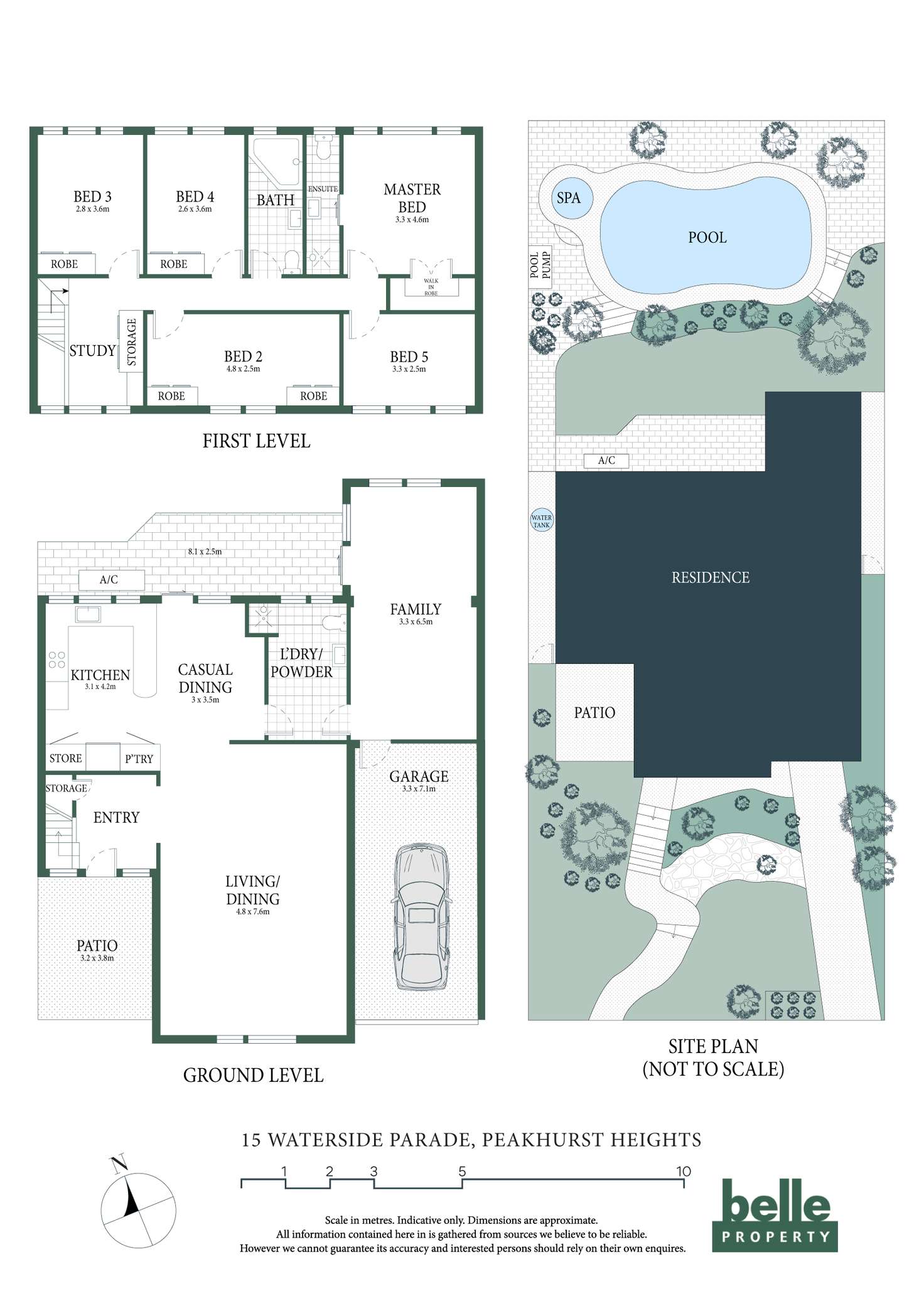 Floorplan of Homely house listing, 15 Waterside Parade, Peakhurst Heights NSW 2210