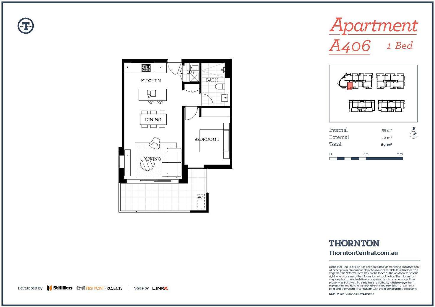 Floorplan of Homely apartment listing, 406/101A Lord Sheffield Circuit, Penrith NSW 2750