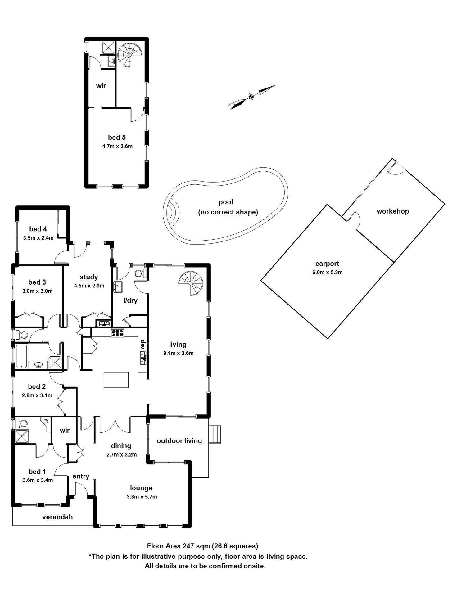 Floorplan of Homely house listing, 7 Tullimbar Circuit, Vermont South VIC 3133