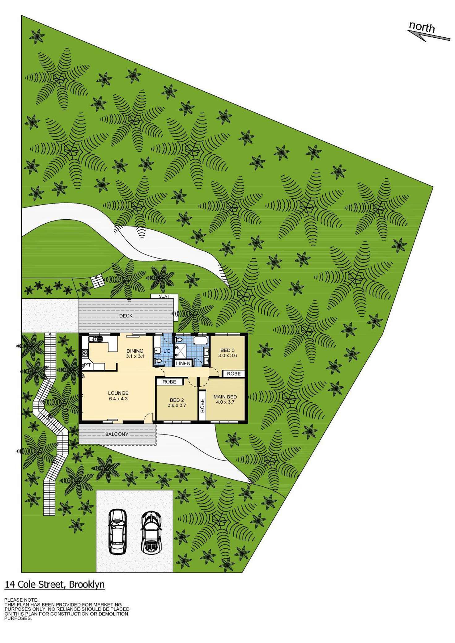 Floorplan of Homely house listing, 14 Cole Street, Brooklyn NSW 2083