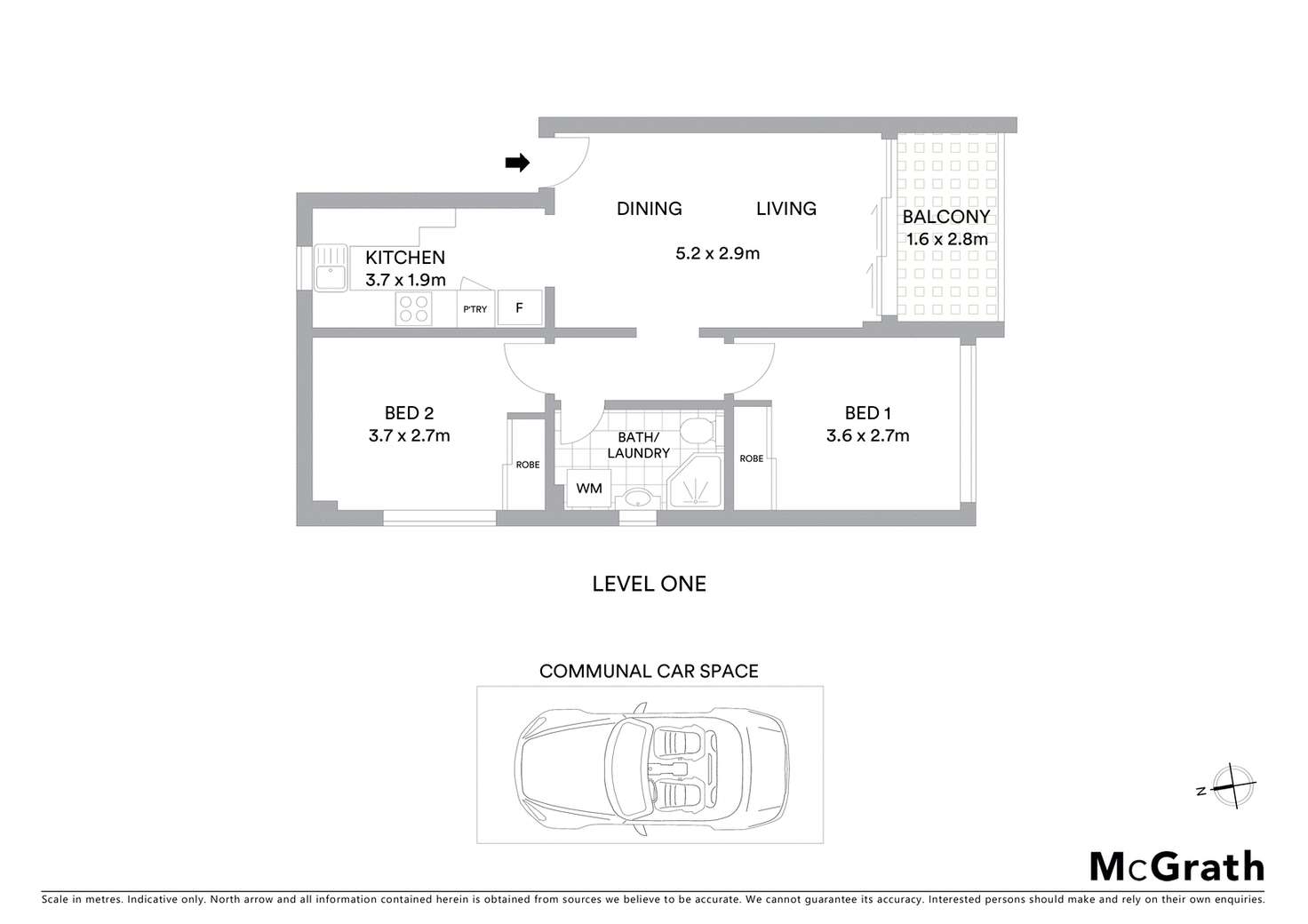 Floorplan of Homely apartment listing, 4/80 Bent Street, Neutral Bay NSW 2089