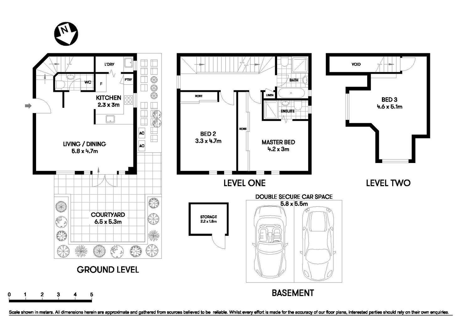 Floorplan of Homely townhouse listing, 1/9 River Road, Wollstonecraft NSW 2065