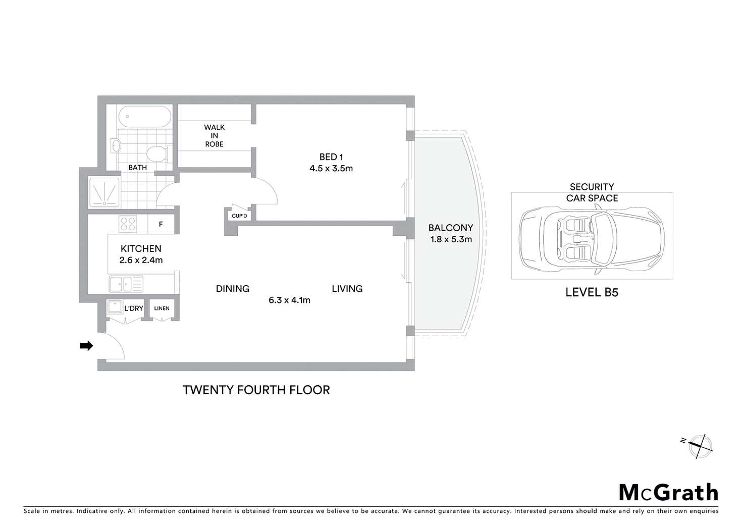 Floorplan of Homely apartment listing, 2401/79 Berry Street, North Sydney NSW 2060