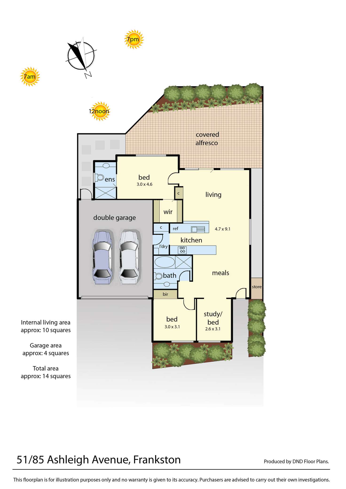 Floorplan of Homely unit listing, 51/85 Ashleigh Avenue, Frankston VIC 3199