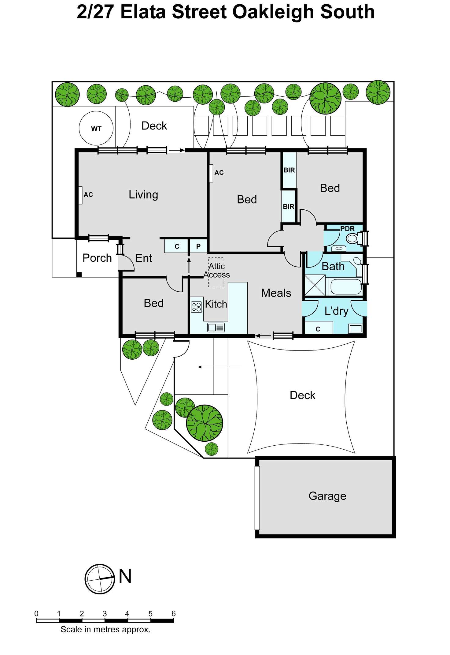 Floorplan of Homely unit listing, 2/27 Elata Street, Oakleigh South VIC 3167