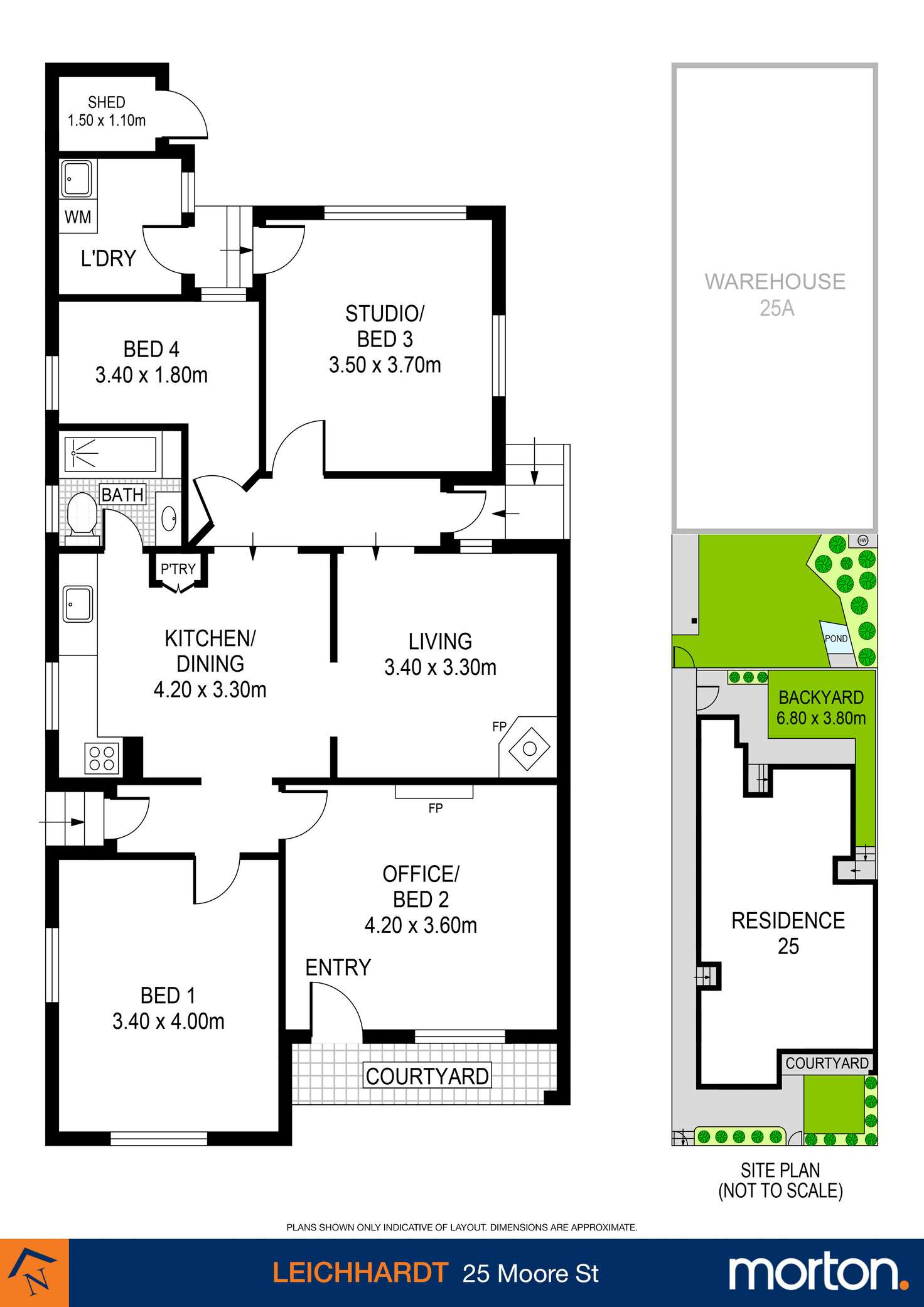 Floorplan of Homely house listing, 25 & 25A Moore Street, Leichhardt NSW 2040