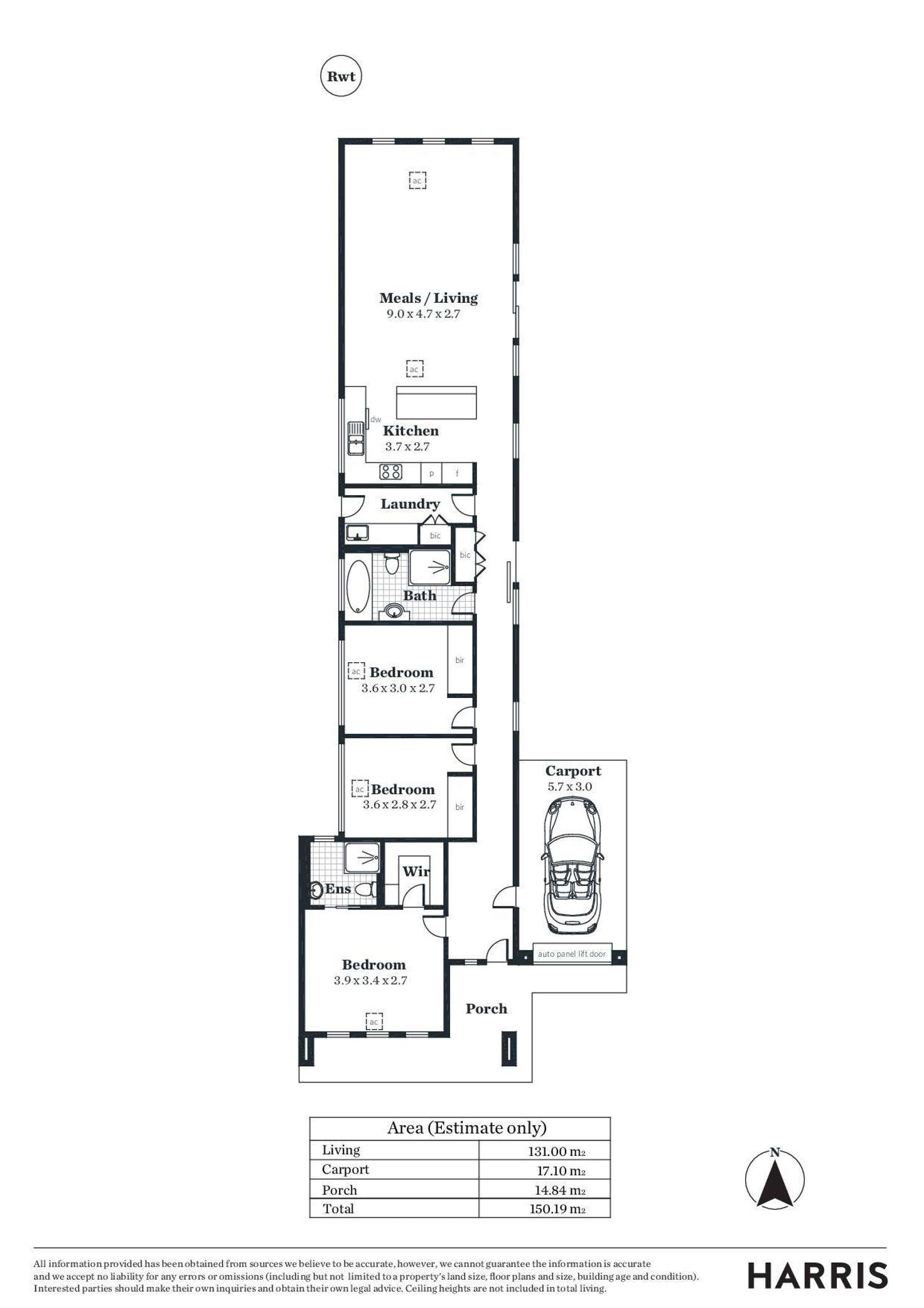 Floorplan of Homely house listing, 50 Fisher Place, Mile End SA 5031
