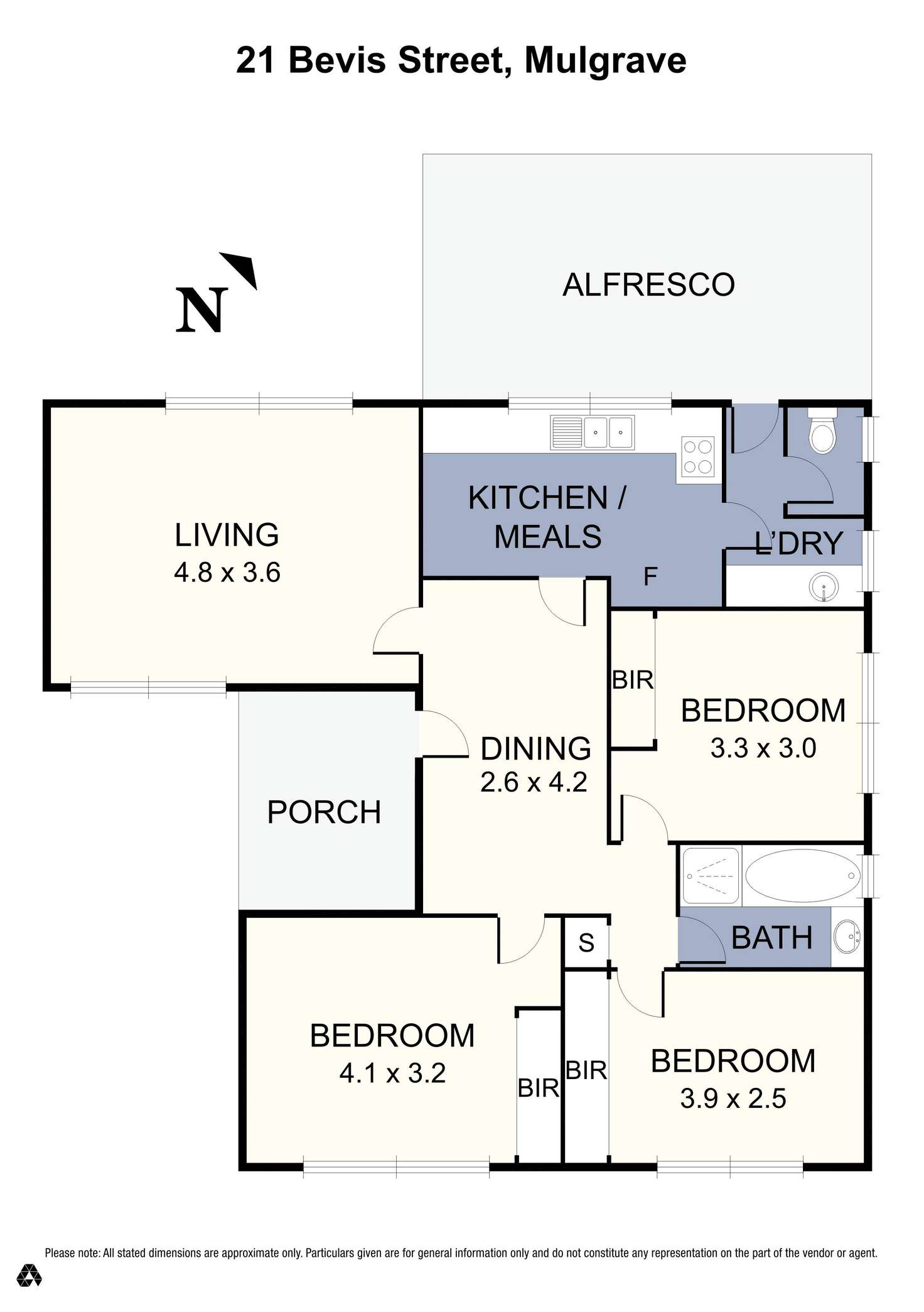 Floorplan of Homely house listing, 21 Bevis Street, Mulgrave VIC 3170