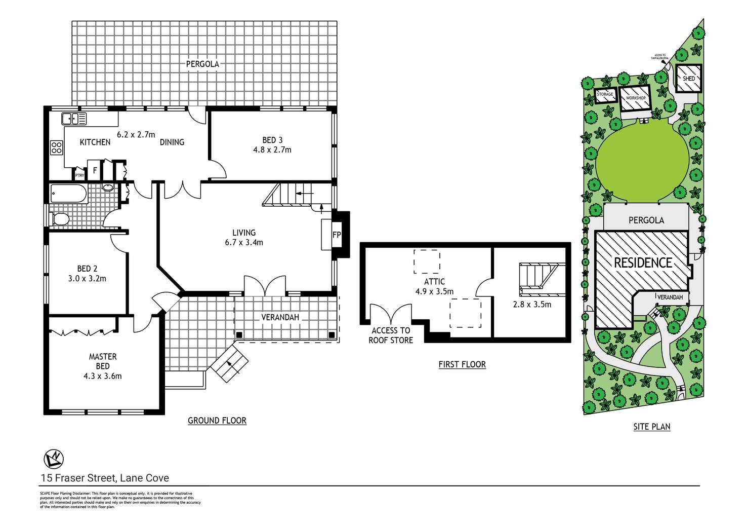 Floorplan of Homely house listing, 15 Fraser Street, Lane Cove NSW 2066