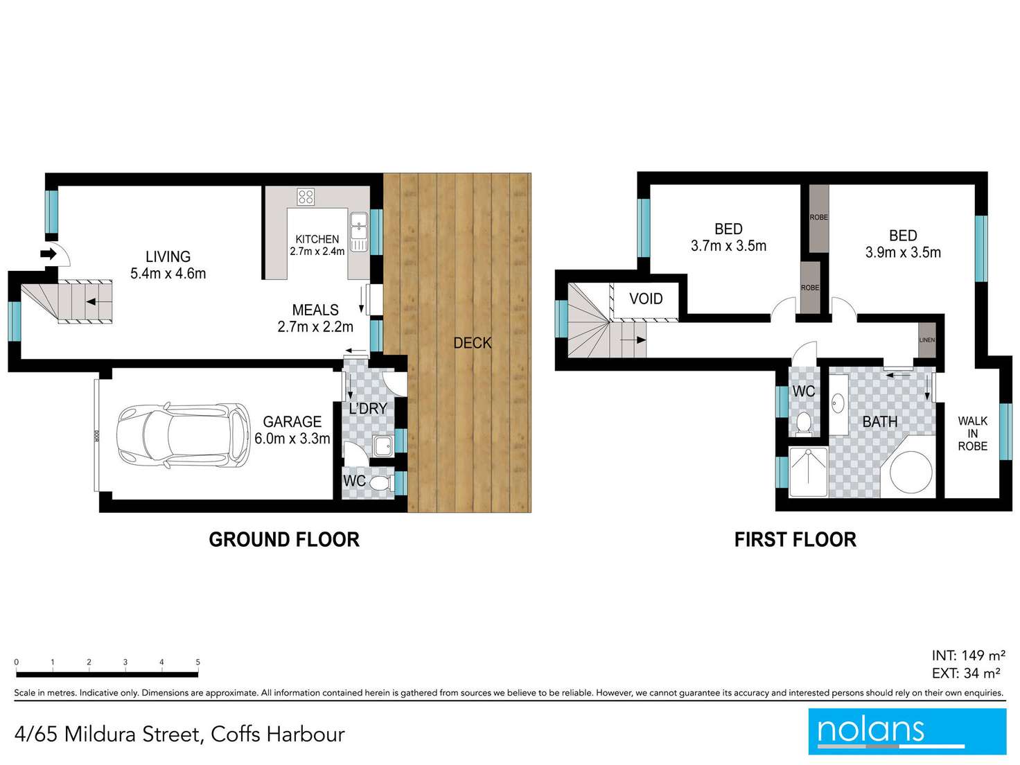 Floorplan of Homely townhouse listing, 4/65 Mildura Street, Coffs Harbour NSW 2450