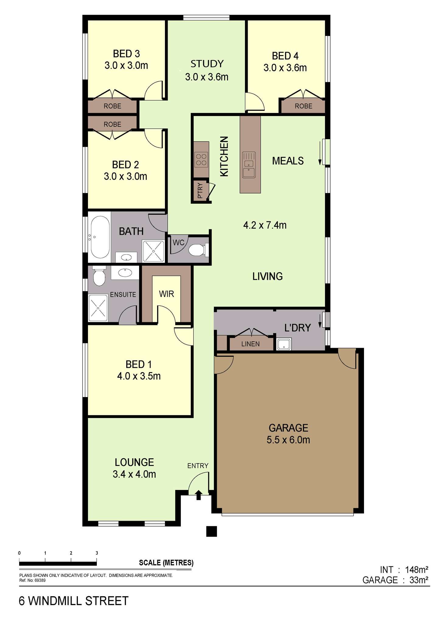 Floorplan of Homely house listing, 6 Windmill Street, Huntly VIC 3551