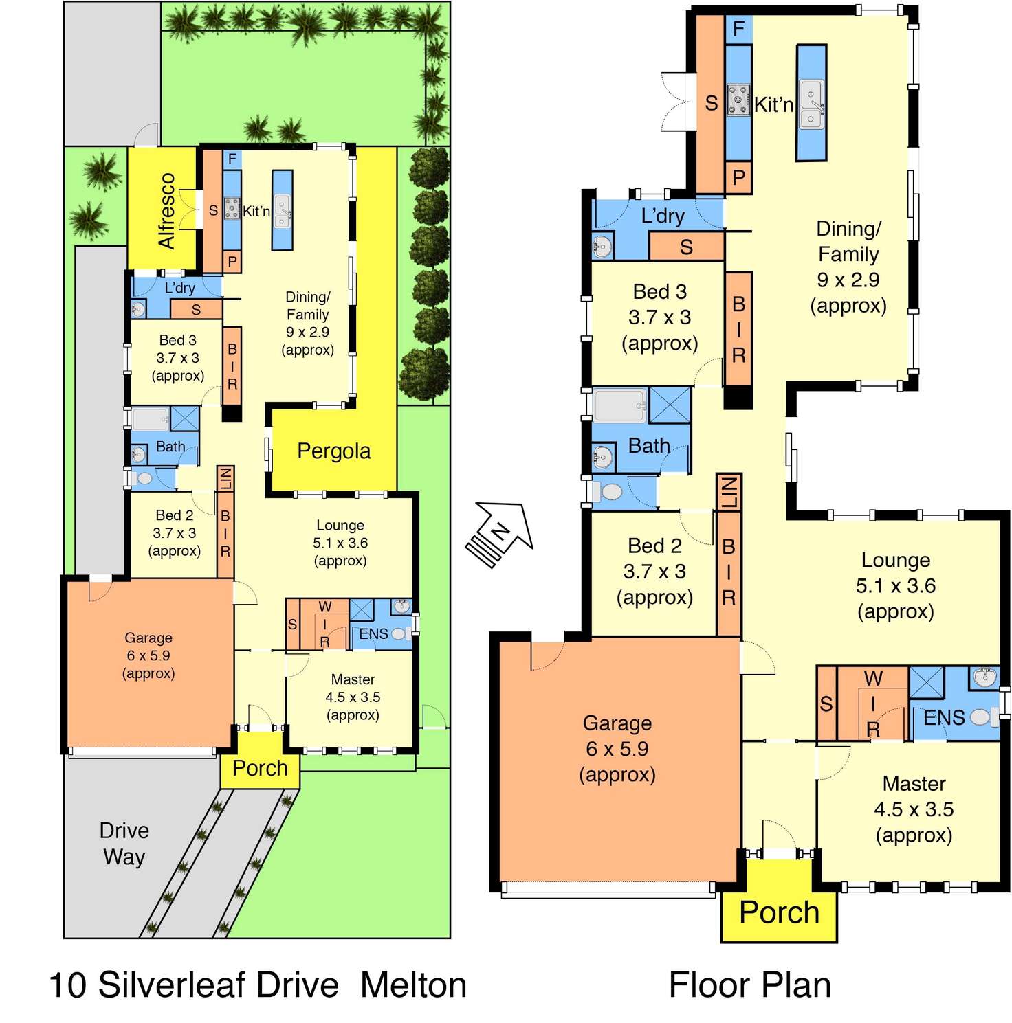 Floorplan of Homely house listing, 10 Silverleaf Drive, Melton VIC 3337