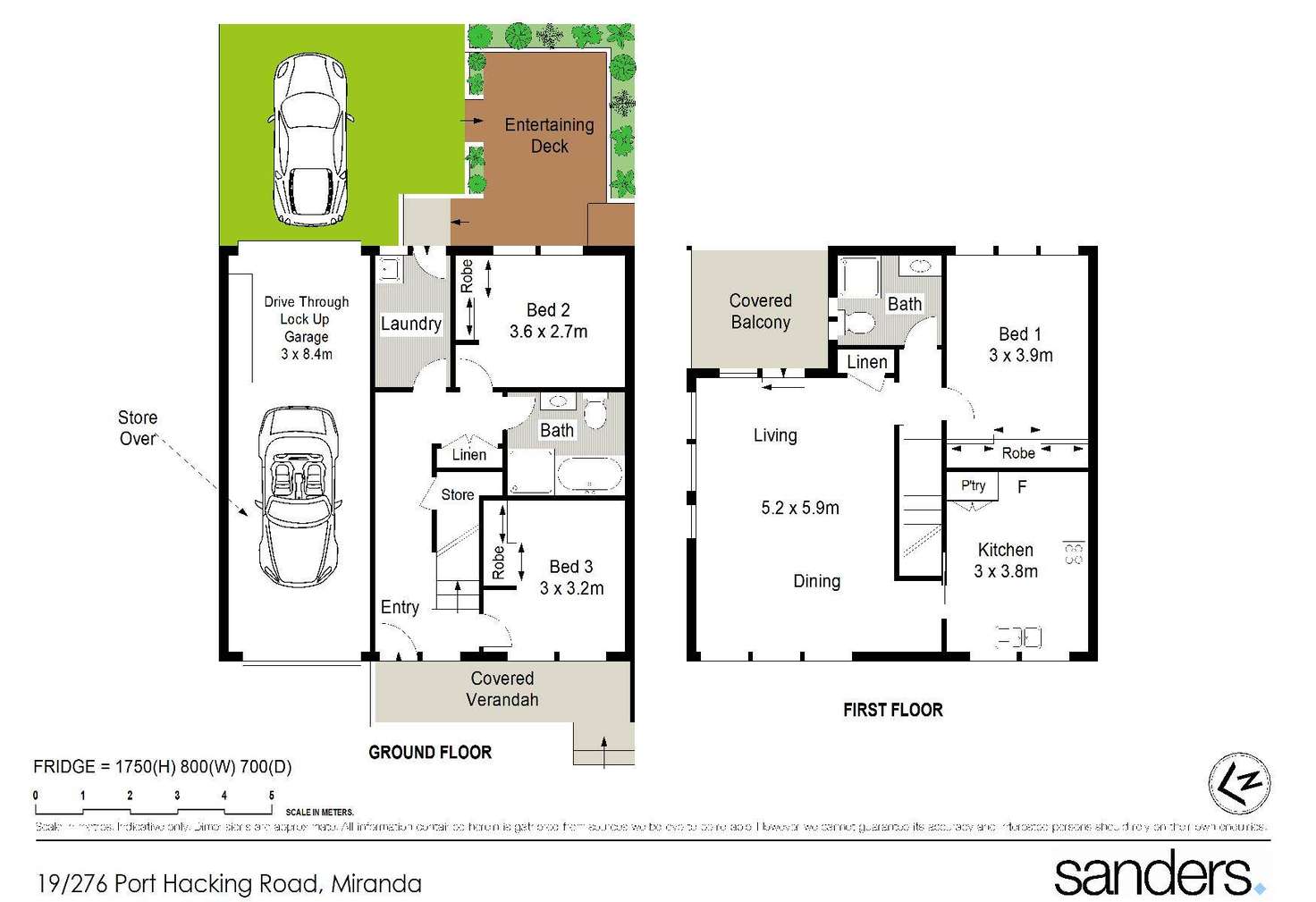 Floorplan of Homely townhouse listing, 19/276 Port Hacking Road, Miranda NSW 2228