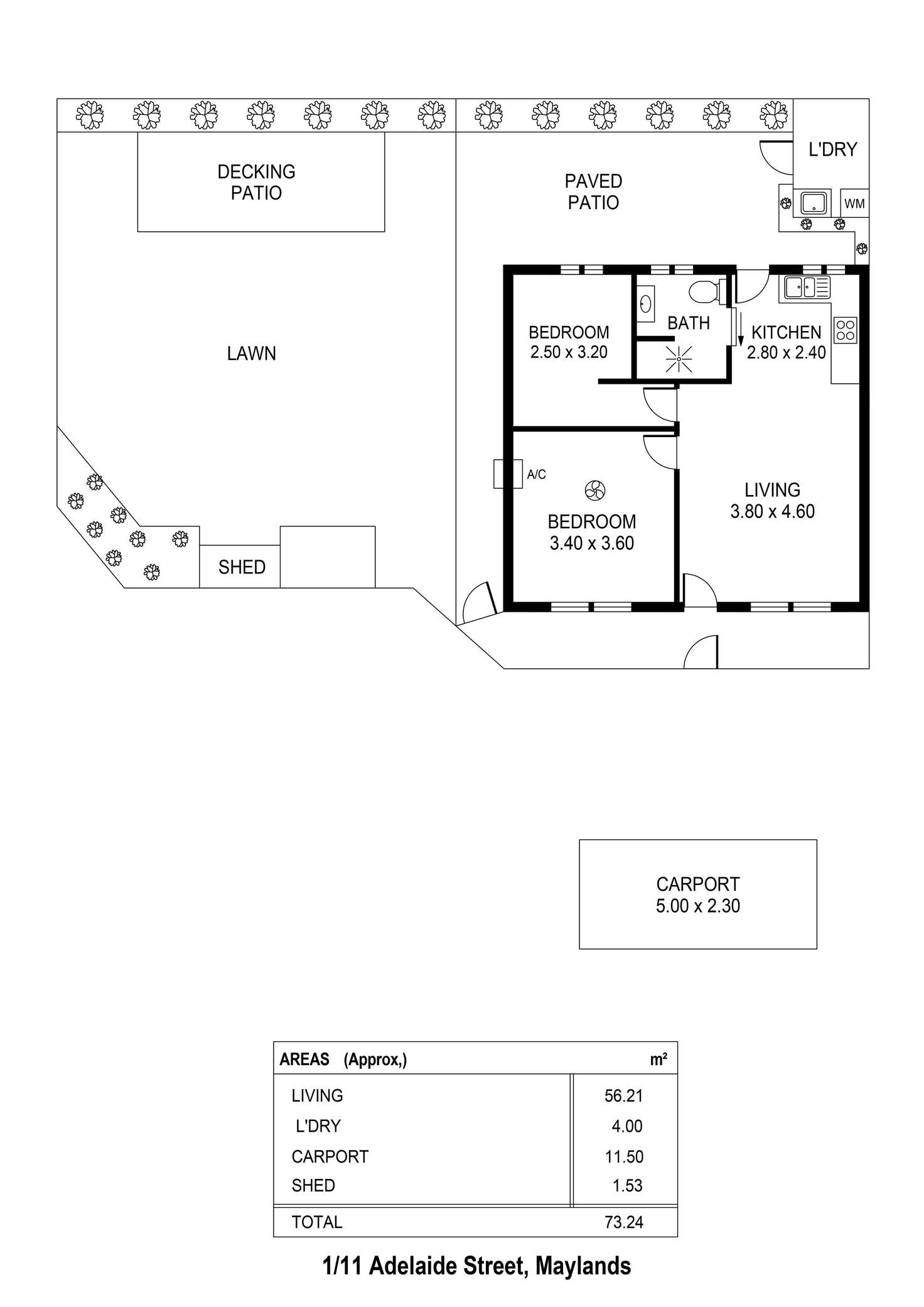 Floorplan of Homely unit listing, 1/11 Adelaide Street, Maylands SA 5069