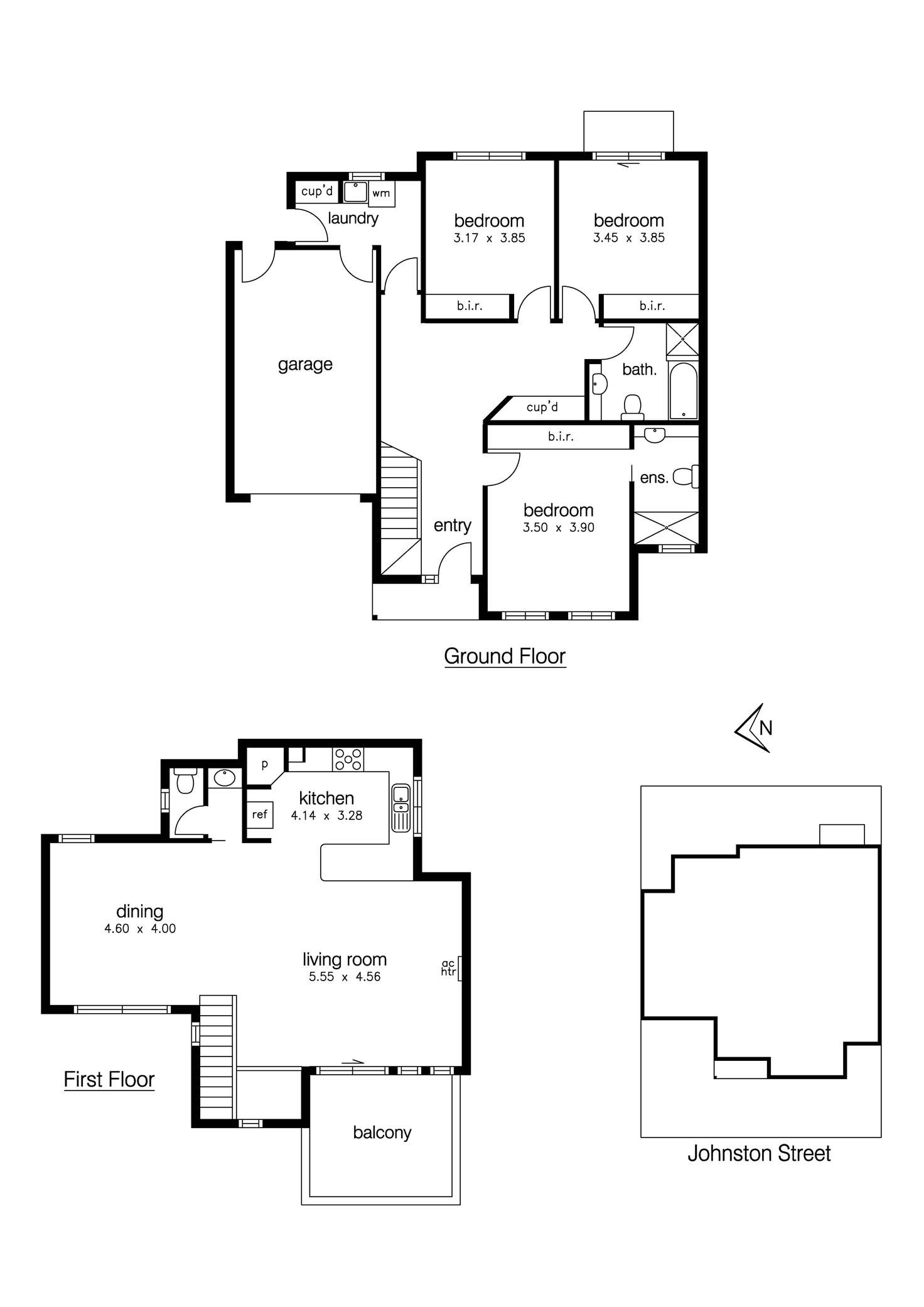 Floorplan of Homely townhouse listing, 28b Johnston Street, Newport VIC 3015