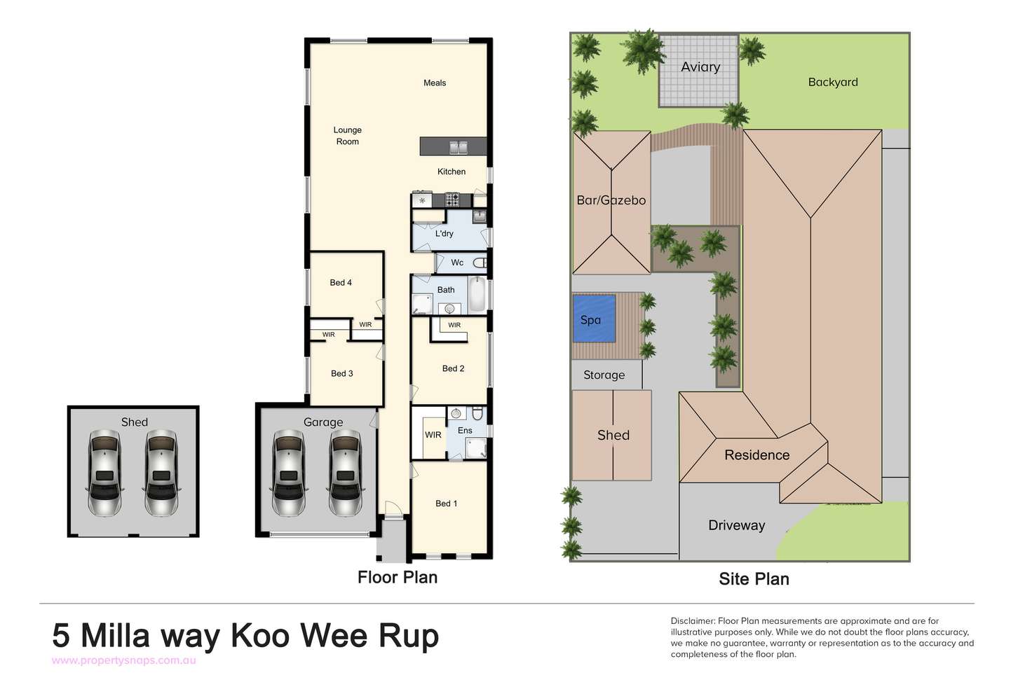Floorplan of Homely house listing, 5 Milla Way, Koo Wee Rup VIC 3981