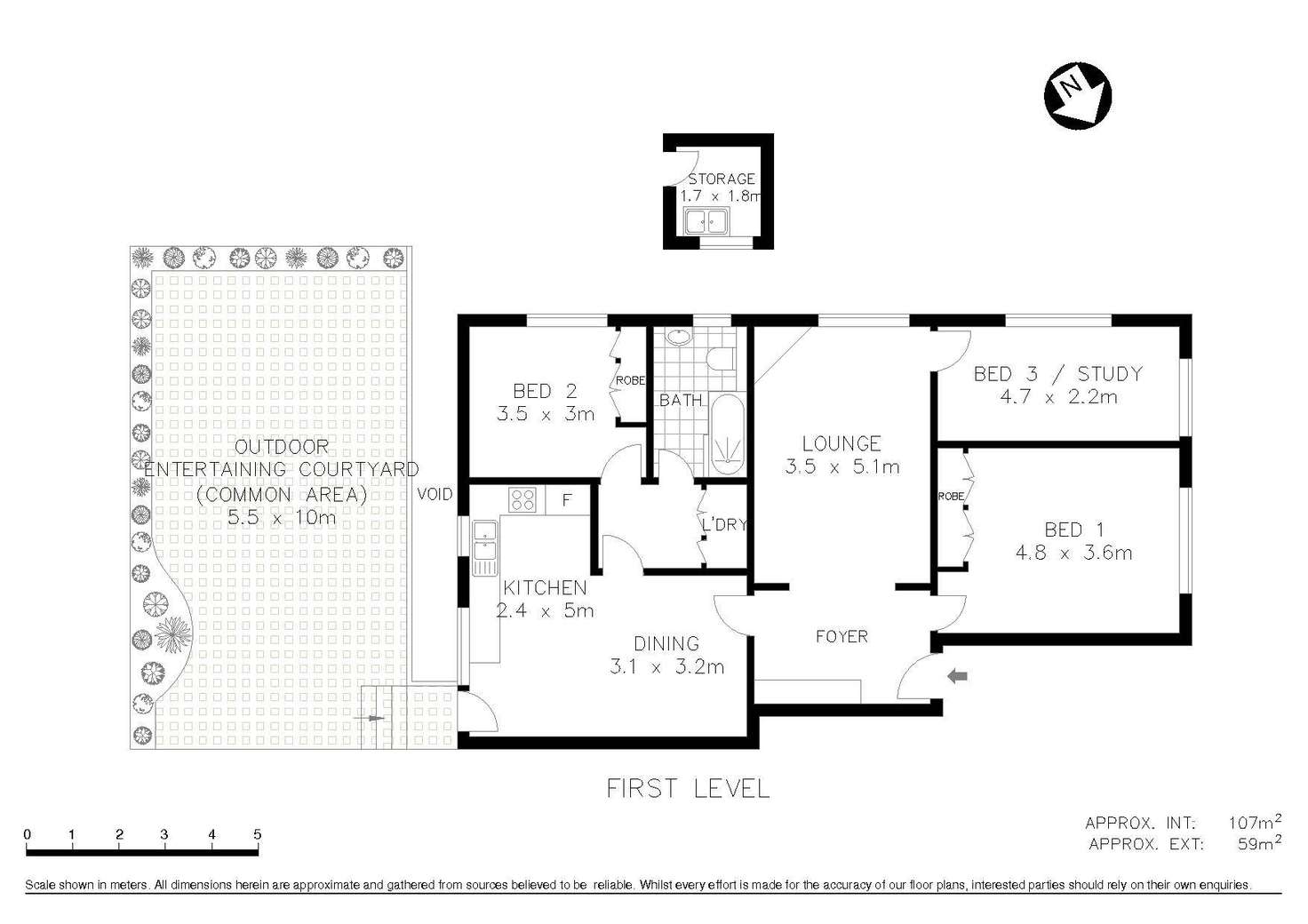 Floorplan of Homely apartment listing, 4/21 Mosman Street, Mosman NSW 2088