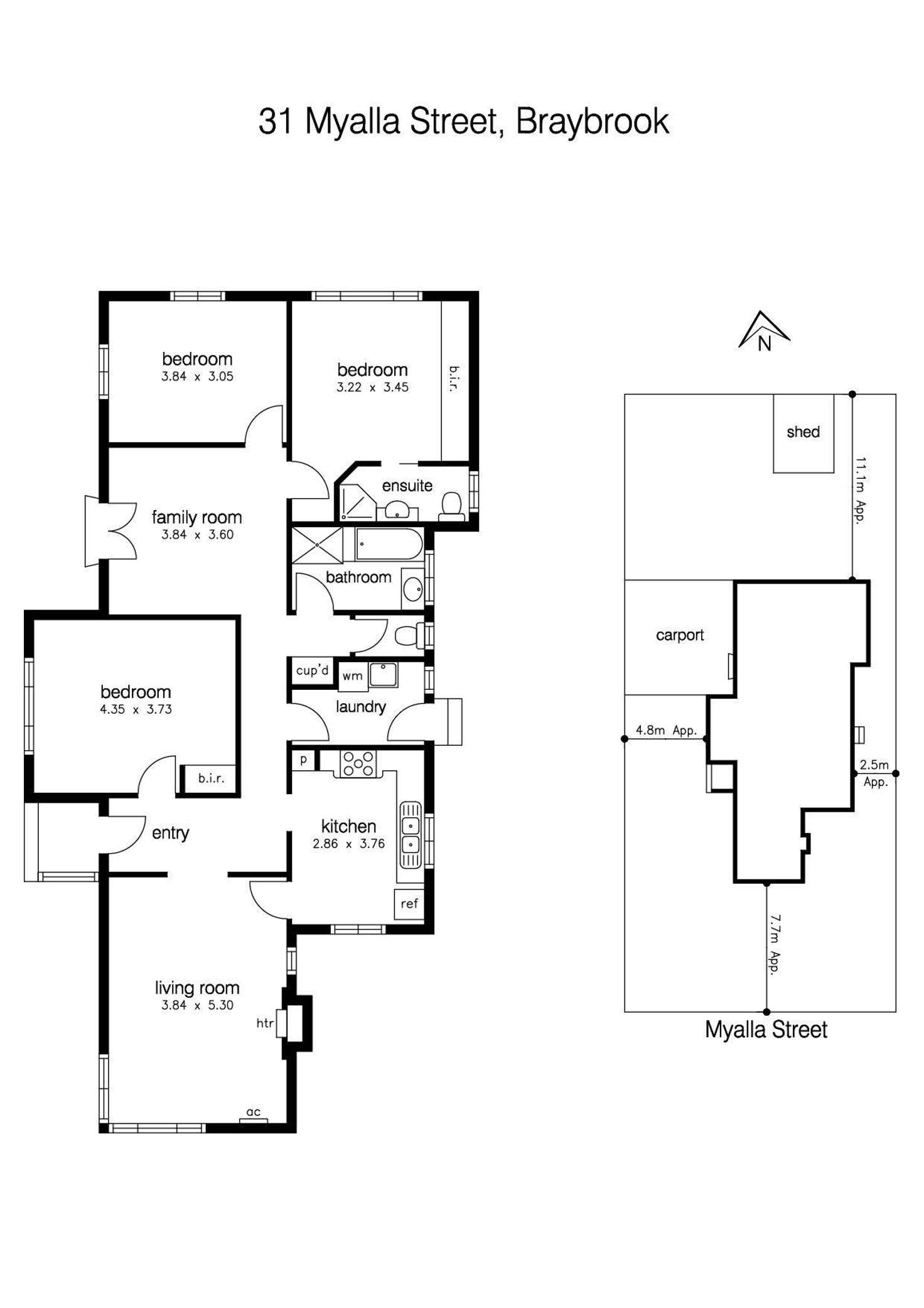 Floorplan of Homely house listing, 31 Myalla Street, Braybrook VIC 3019