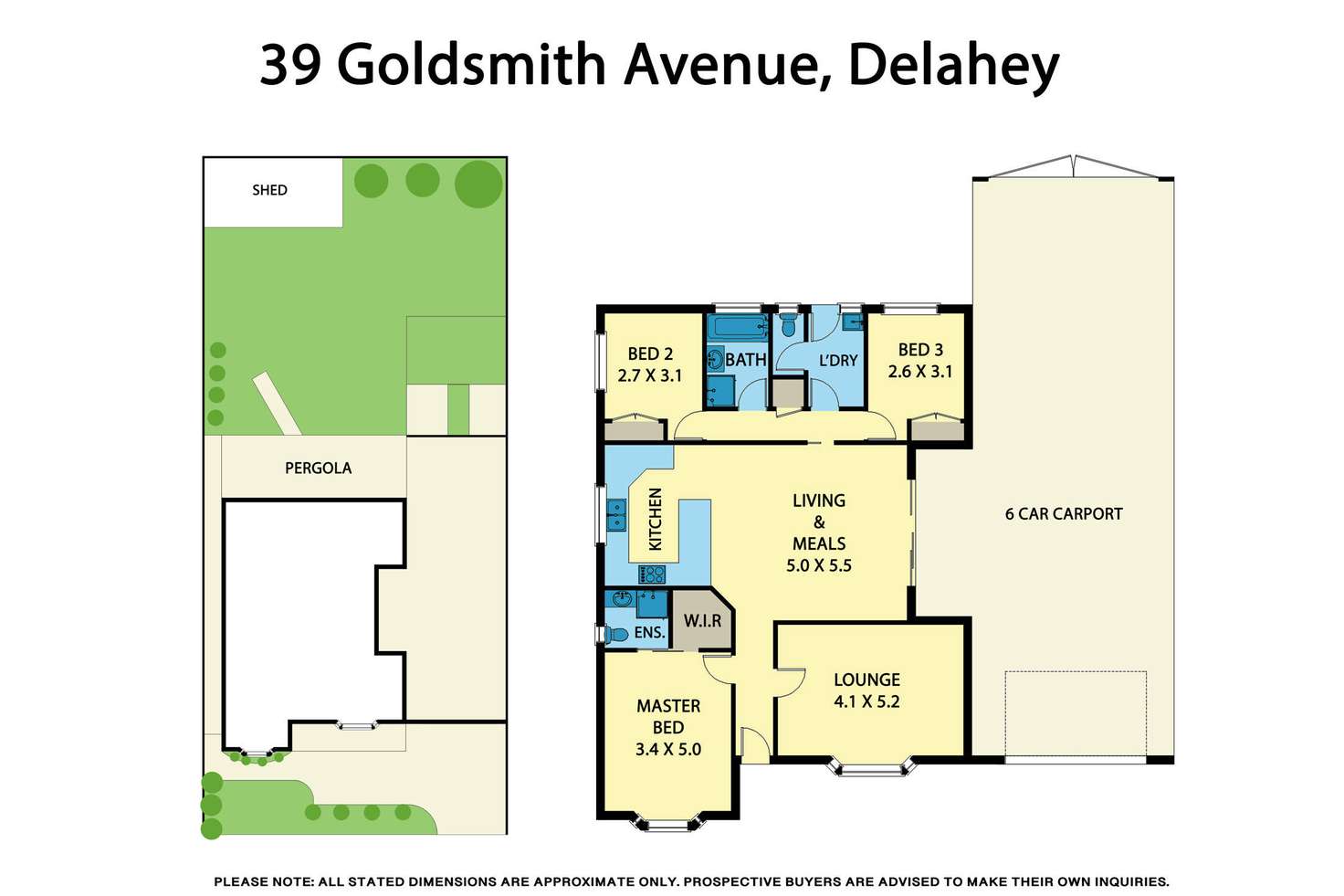 Floorplan of Homely house listing, 39 Goldsmith Avenue, Delahey VIC 3037