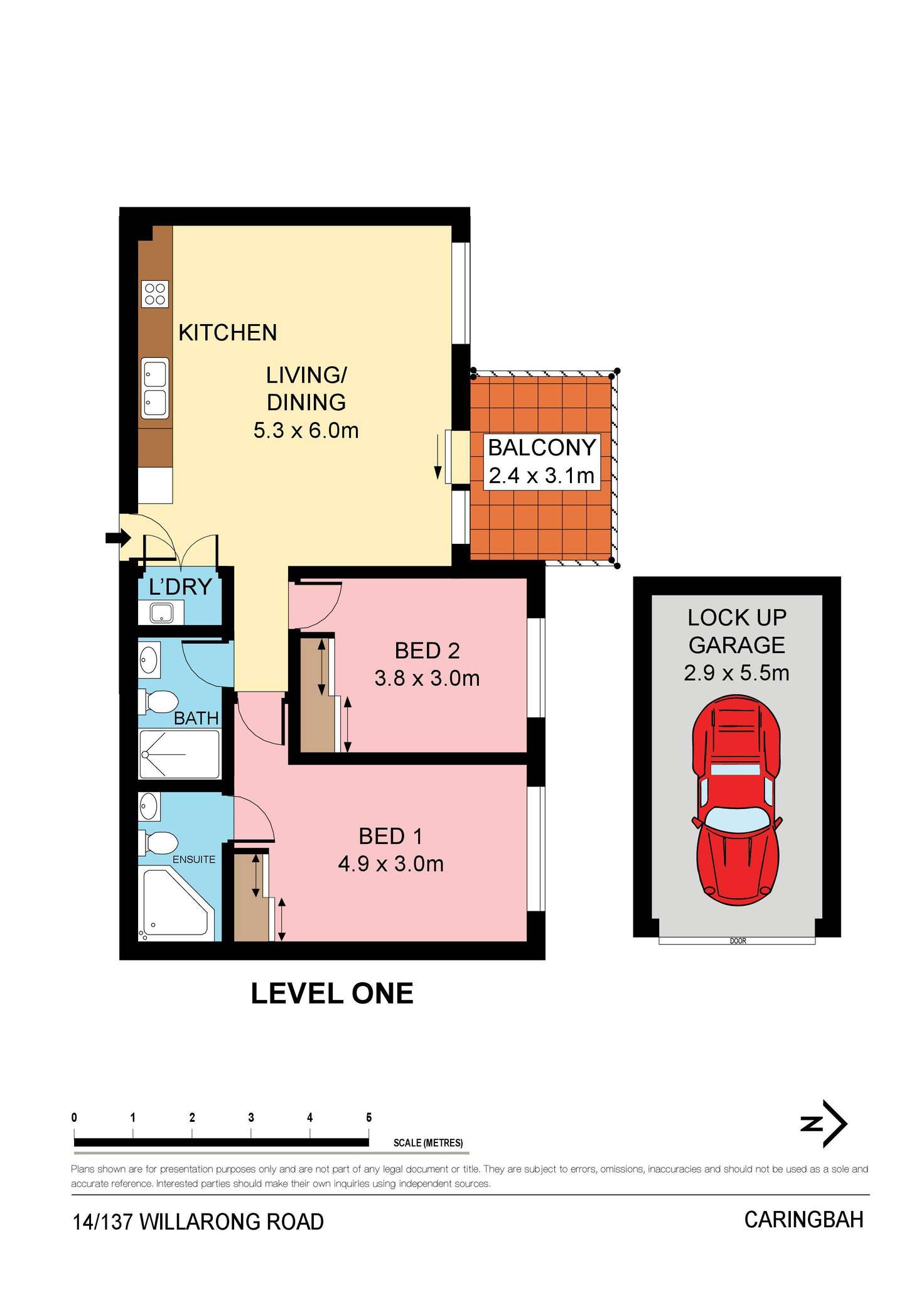 Floorplan of Homely unit listing, 14/137 Willarong Road, Caringbah NSW 2229